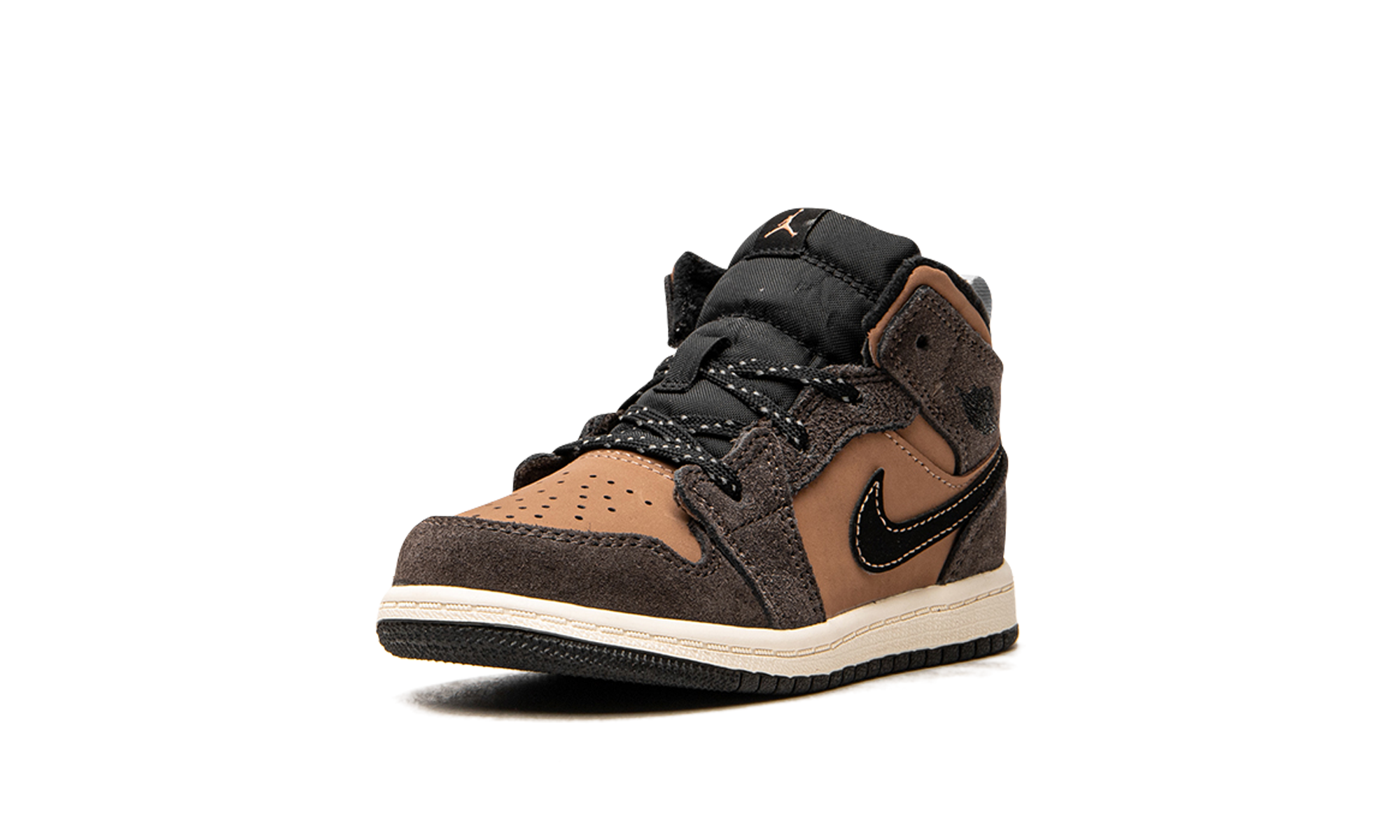 jordan 1 mid se dark chocolate td+DC7250-200+left diagnol single view