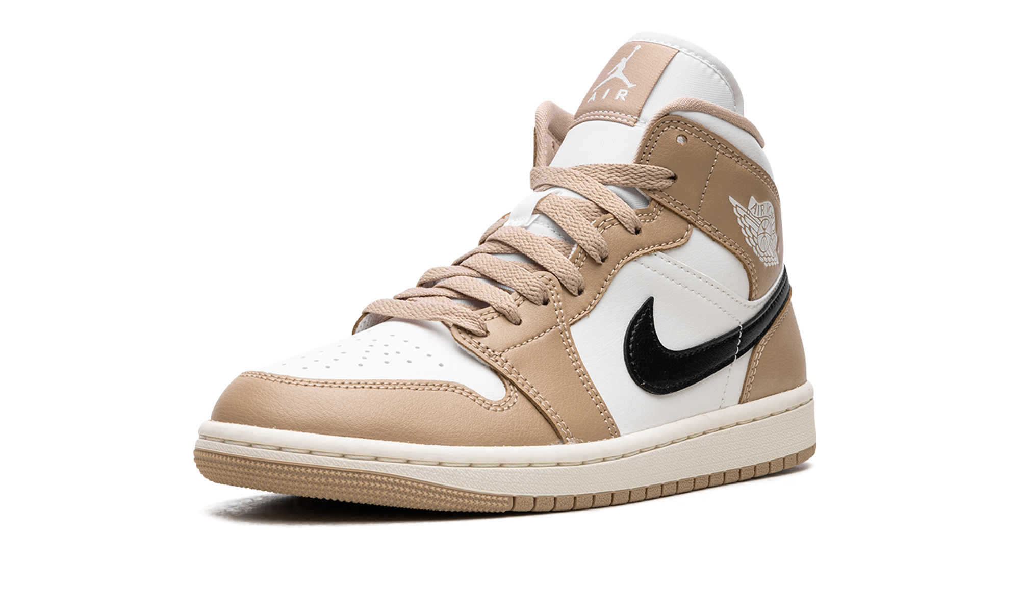jordan 1 mid se desert sail women s+BQ6472-103+left diagnol single view