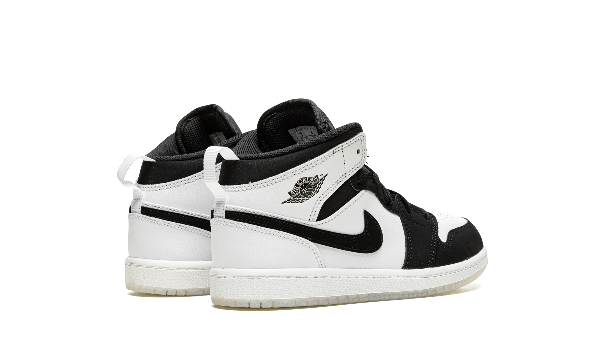 jordan 1 mid se diamond ps+DN4323-100+diagnol right behind view