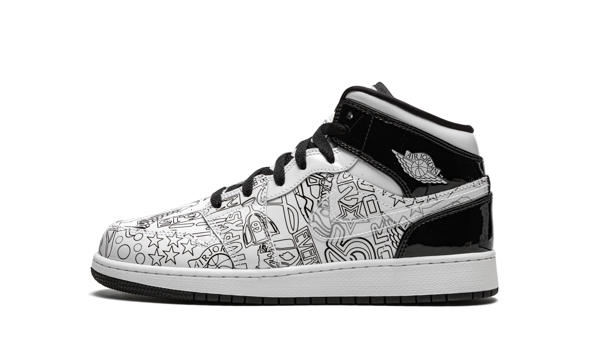 jordan 1 mid se diy gs+DC4099-100+diagnol right view 1