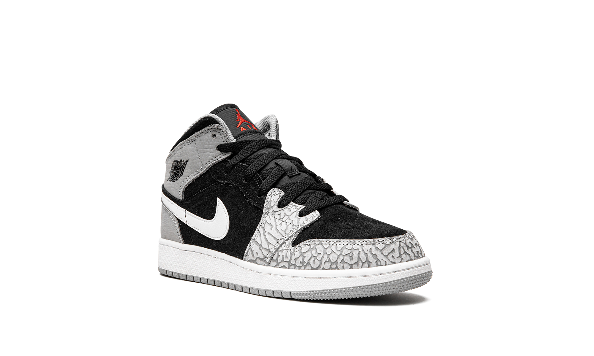 jordan 1 mid se elephant print gs+DM6216-016+diagnol right view