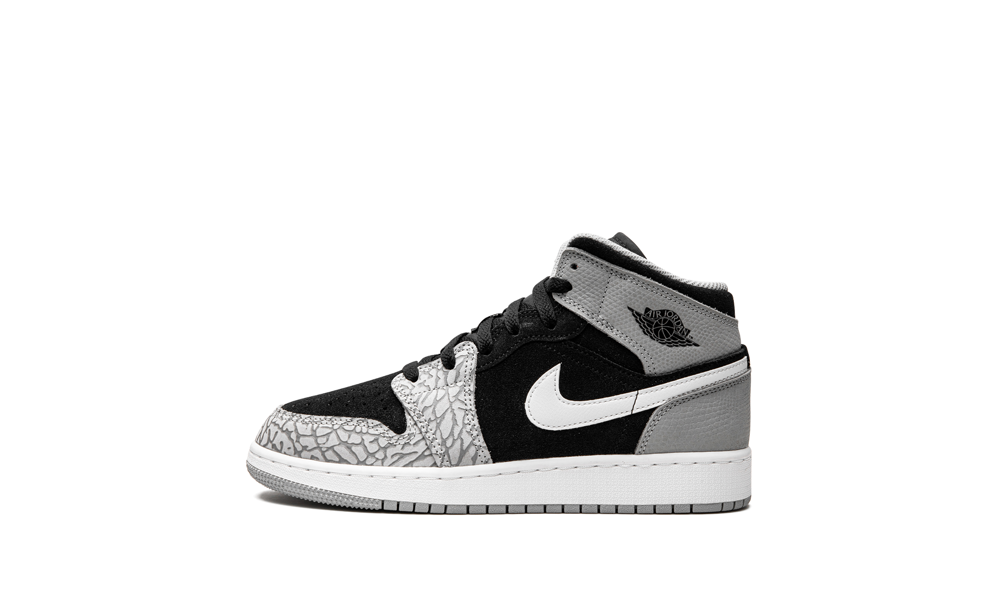 jordan 1 mid se elephant print gs+DM6216-016+diagnol right view 1