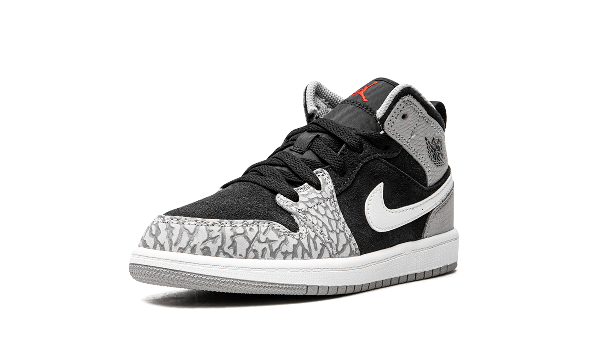 jordan 1 mid se elephant print ps+DM6215-016+left diagnol single view