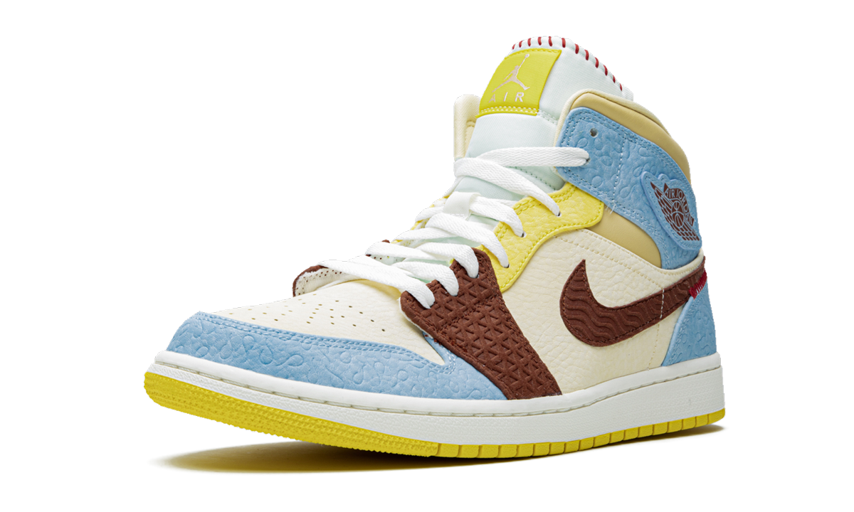 jordan 1 mid se fearless maison chateau rouge+CU2803-200+left diagnol single view