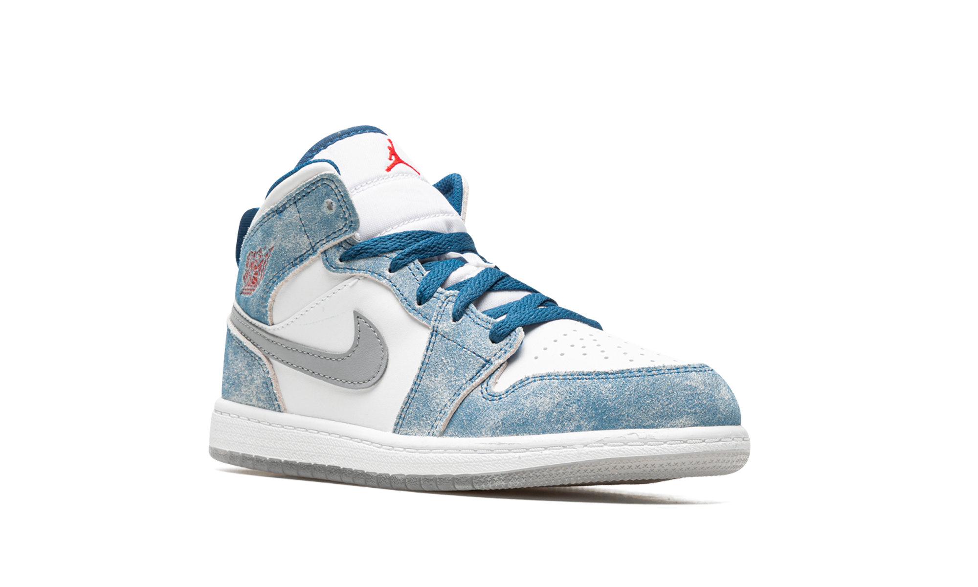 jordan 1 mid se french blue light steel ps+DR6237-401+diagnol right view