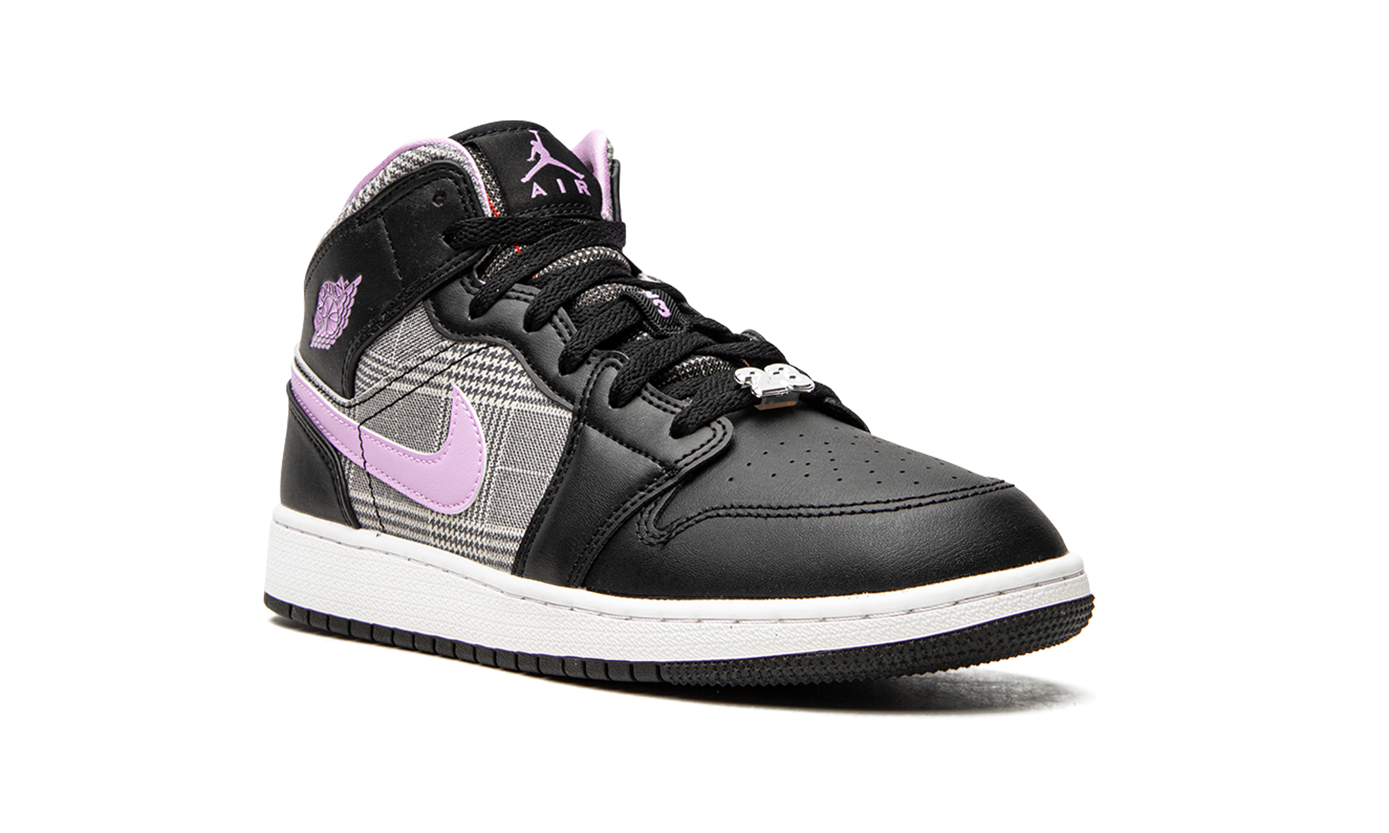 jordan 1 mid se houndstooth gs+DC7226-015+diagnol right view