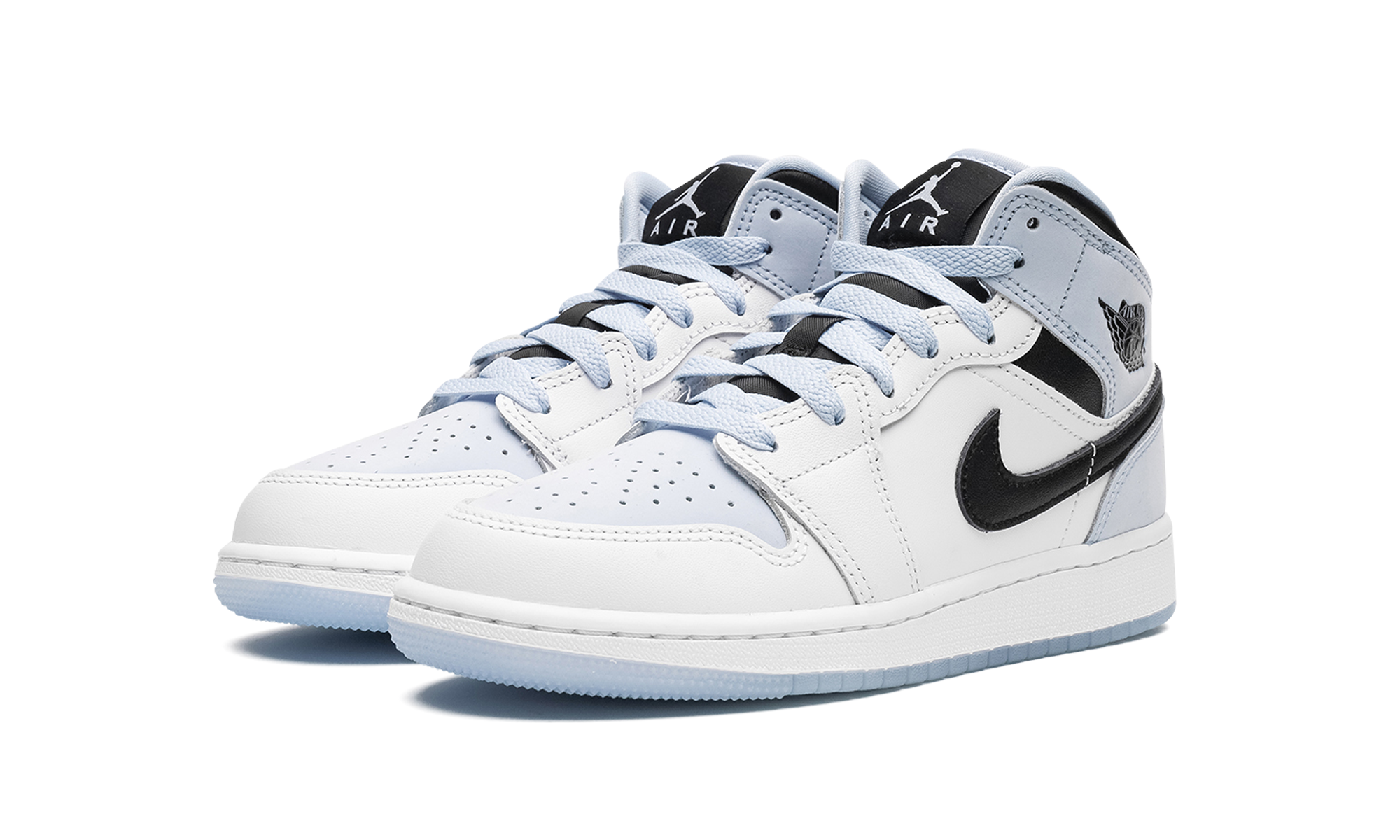jordan 1 mid se ice blue 2023 gs+DV1337-104+diagnol left view