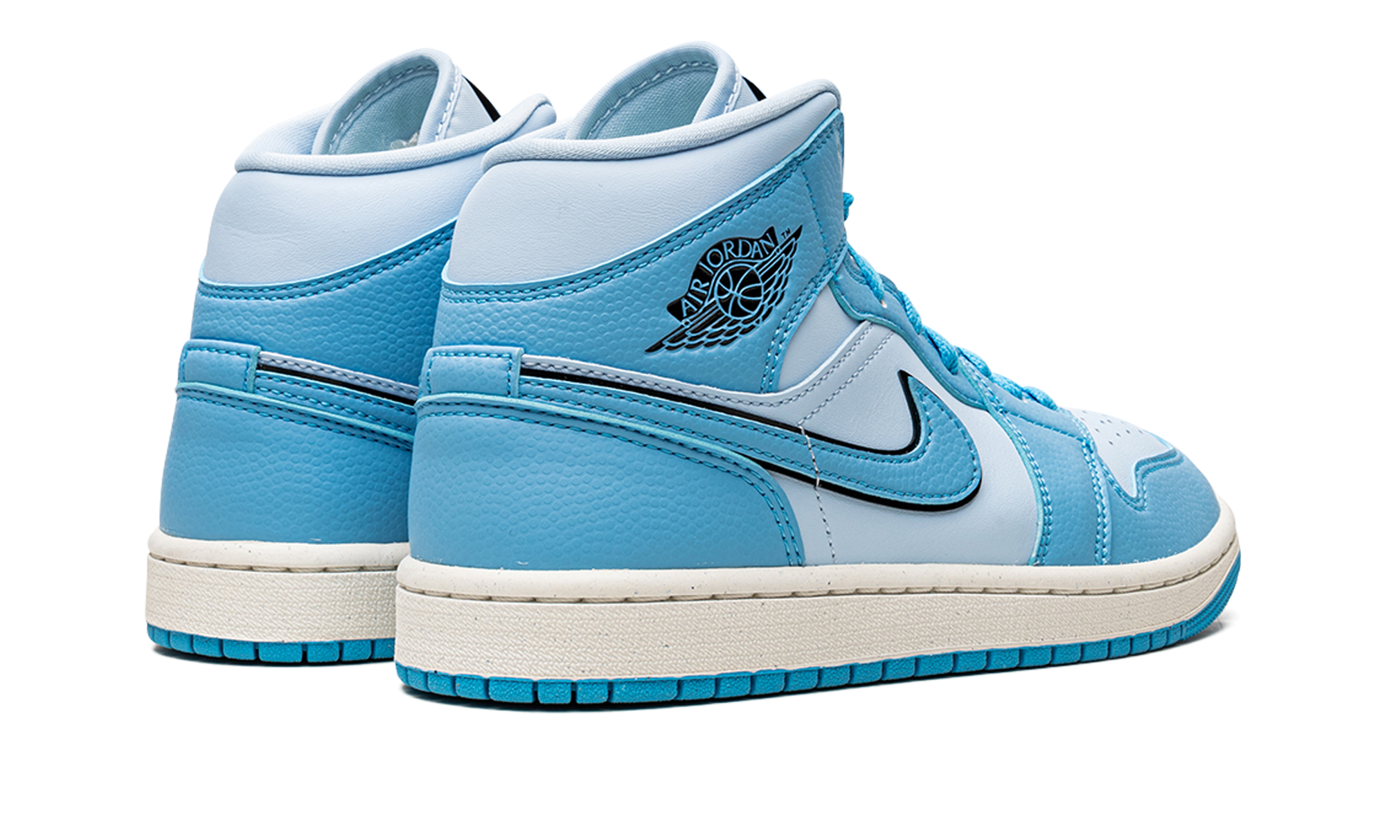 jordan 1 mid se ice blue women s+DV1302-400+diagnol right behind view