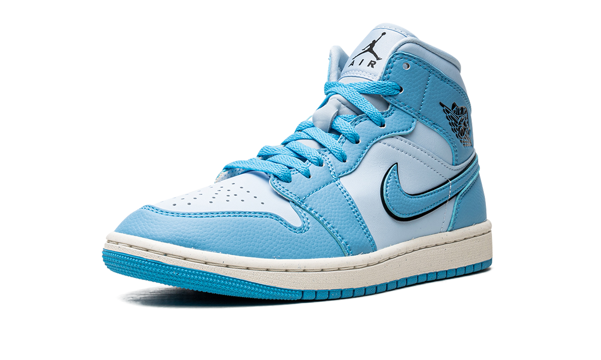 jordan 1 mid se ice blue women s+DV1302-400+left diagnol single view
