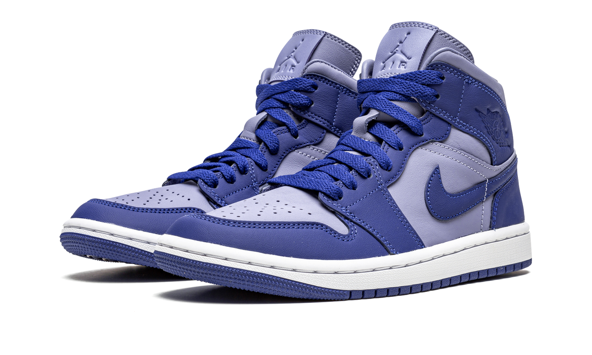 jordan 1 mid se iron purple deep royal women s+DH7821-500+diagnol left view