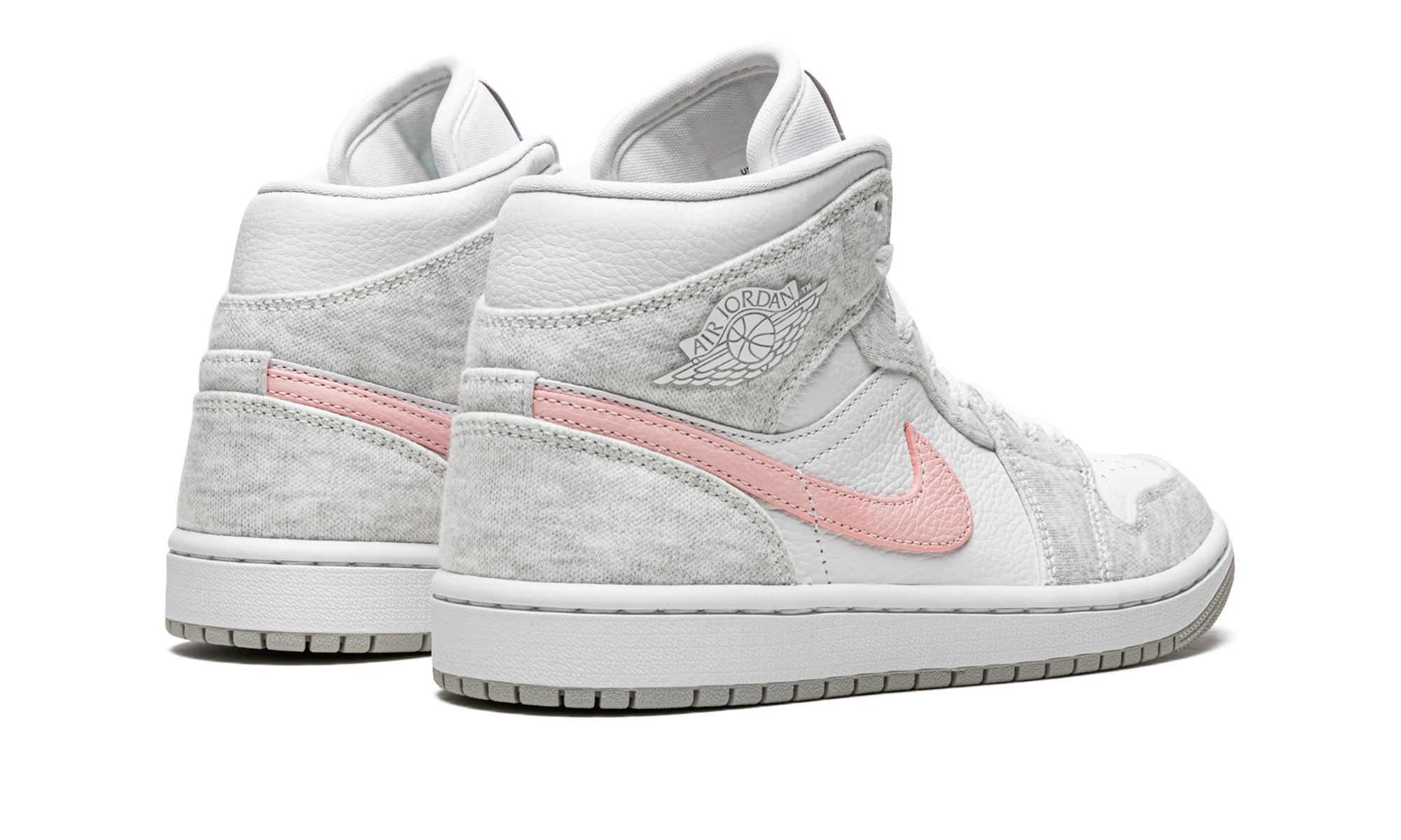 jordan 1 mid se light iron ore women s+DN4045-001+diagnol right behind view