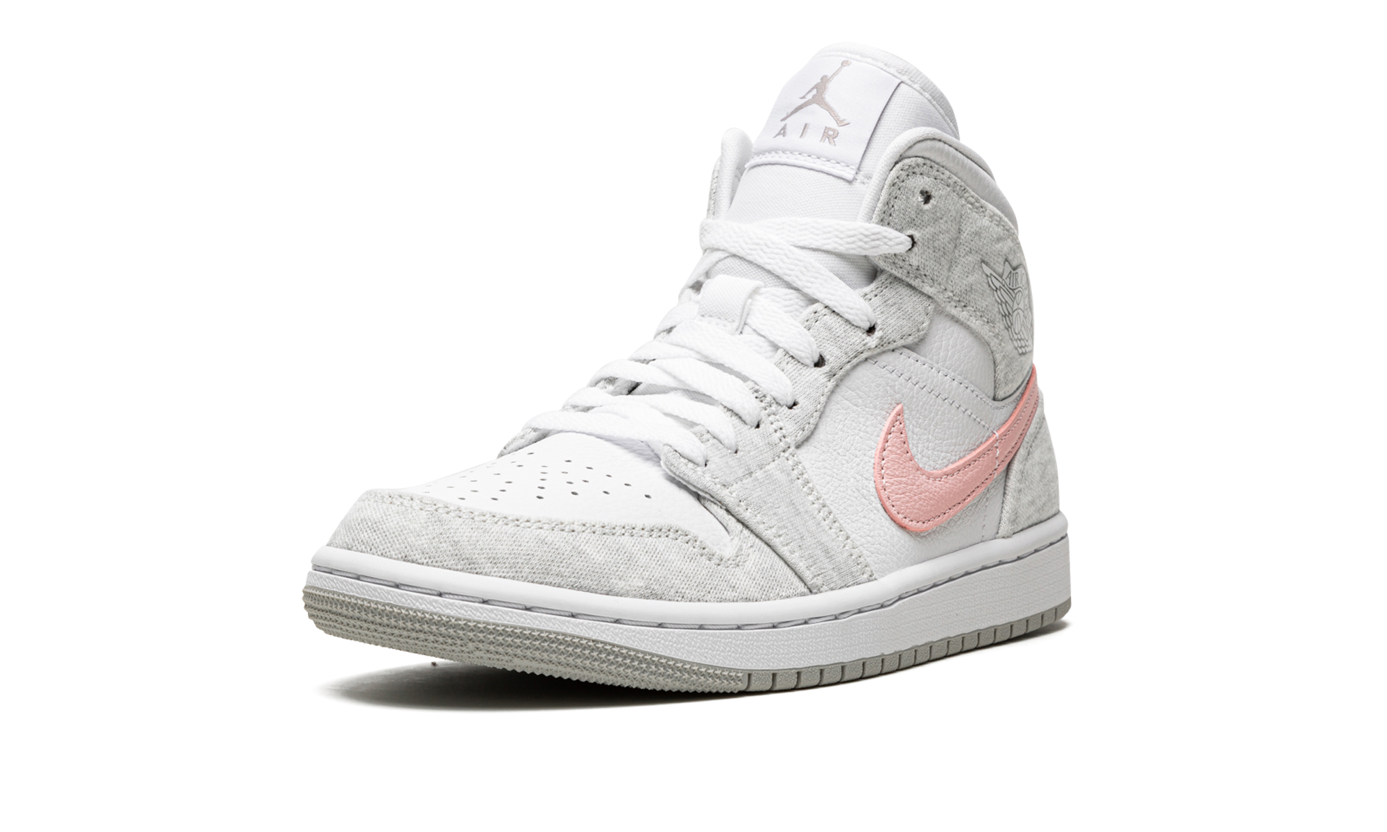 jordan 1 mid se light iron ore women s+DN4045-001+left diagnol single view