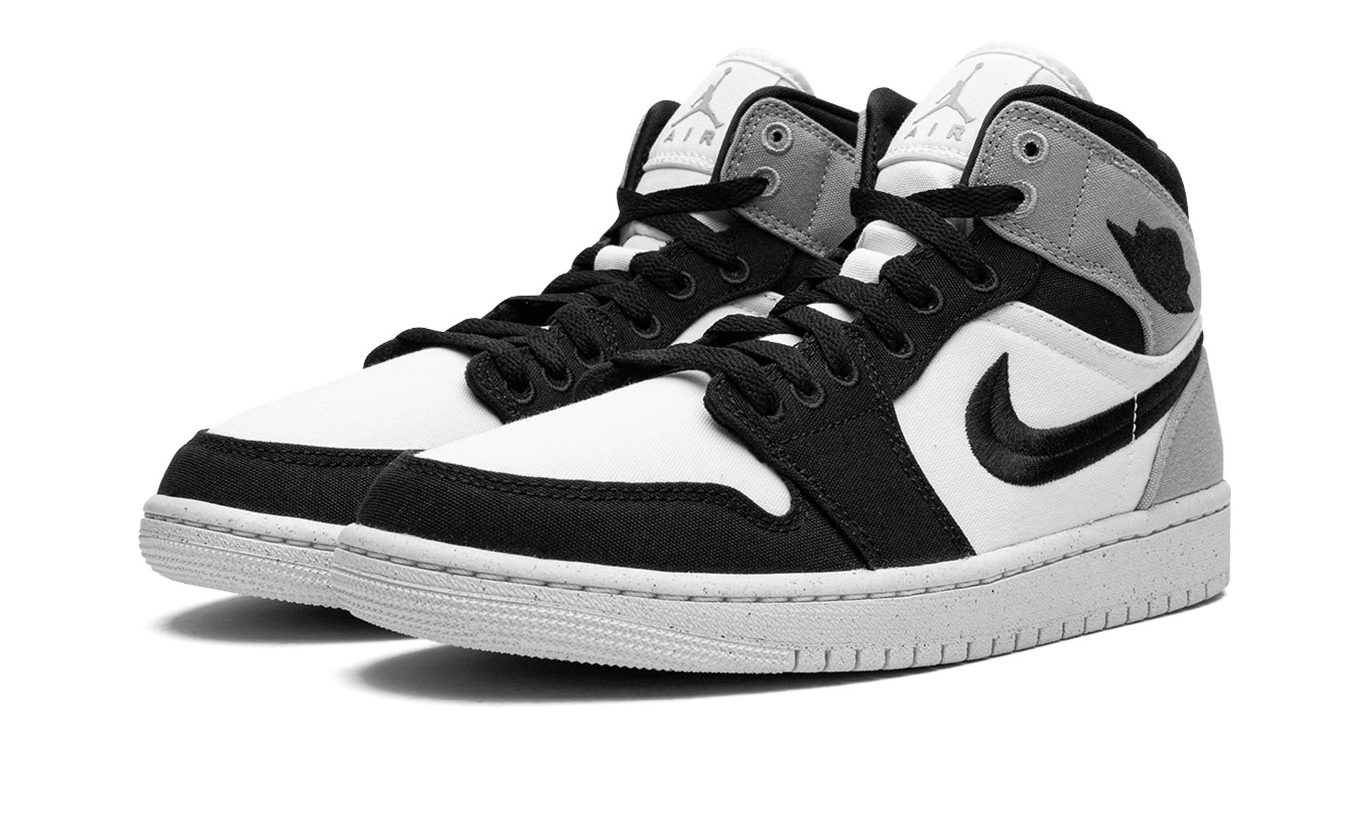 jordan 1 mid se light steel grey women s+DV0427-100+diagnol left view