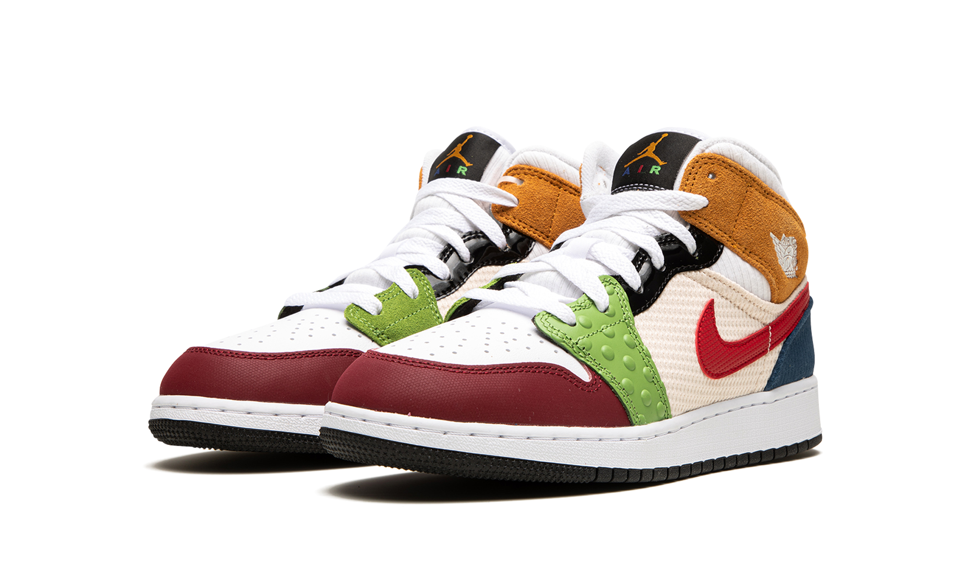 jordan 1 mid se messy room gs+DR6957-100+diagnol left view