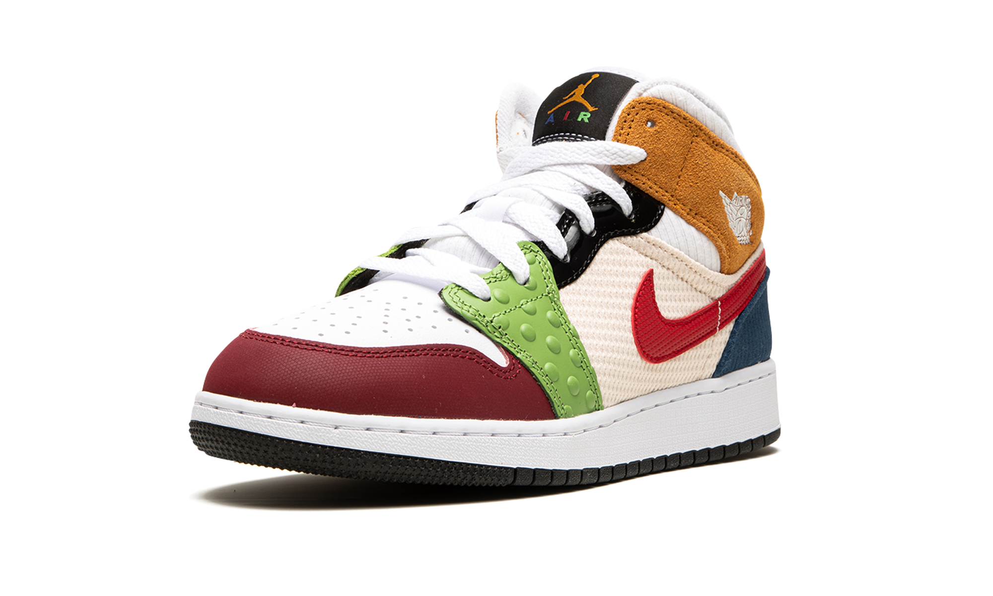 jordan 1 mid se messy room gs+DR6957-100+left diagnol single view