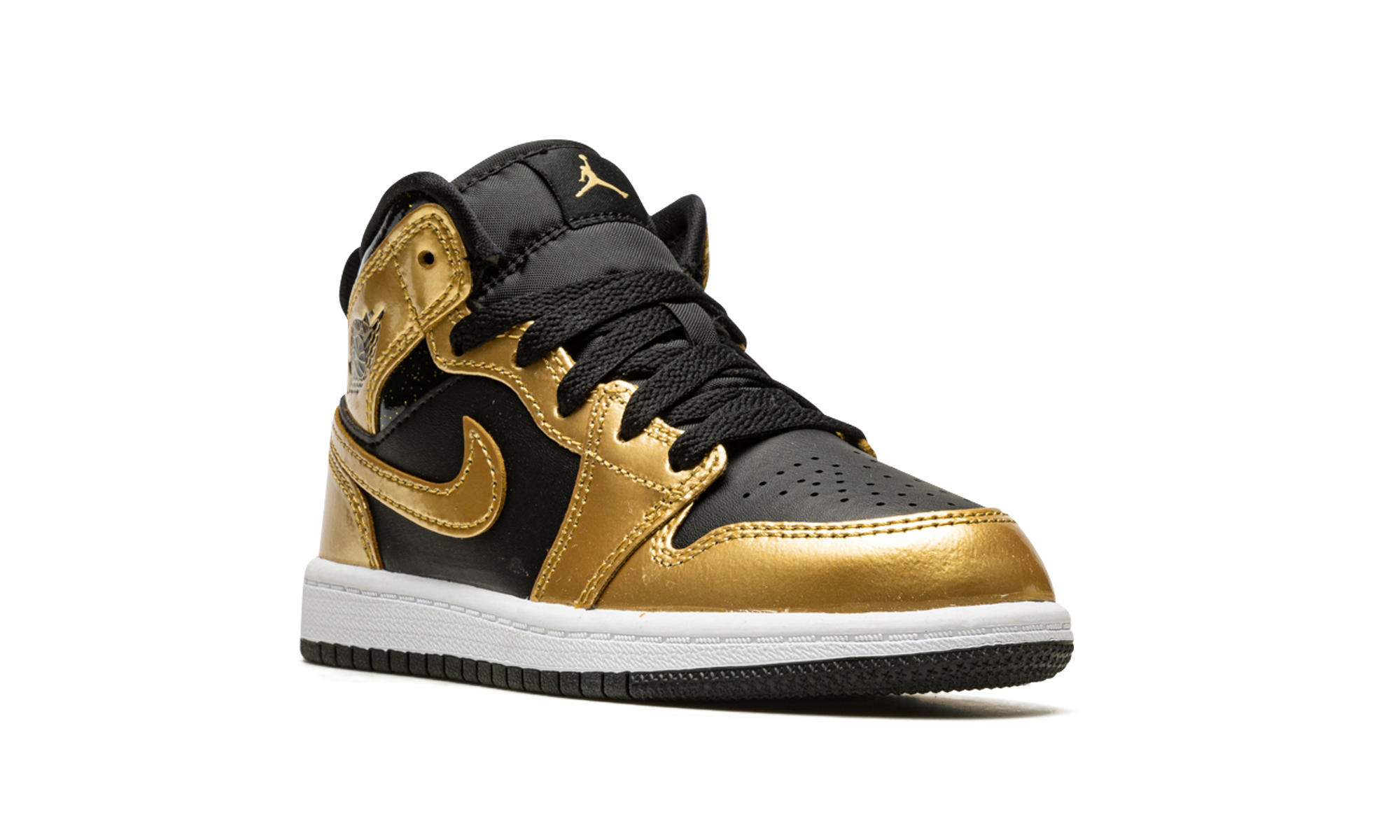 jordan 1 mid se metallic gold black ps+DR6968-071+diagnol right view