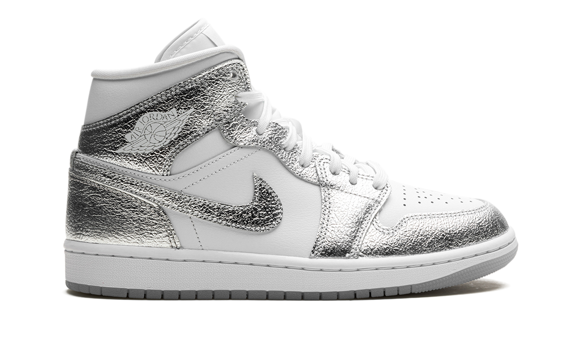 jordan 1 mid se metallic silver women s+FN5031-100+right view
