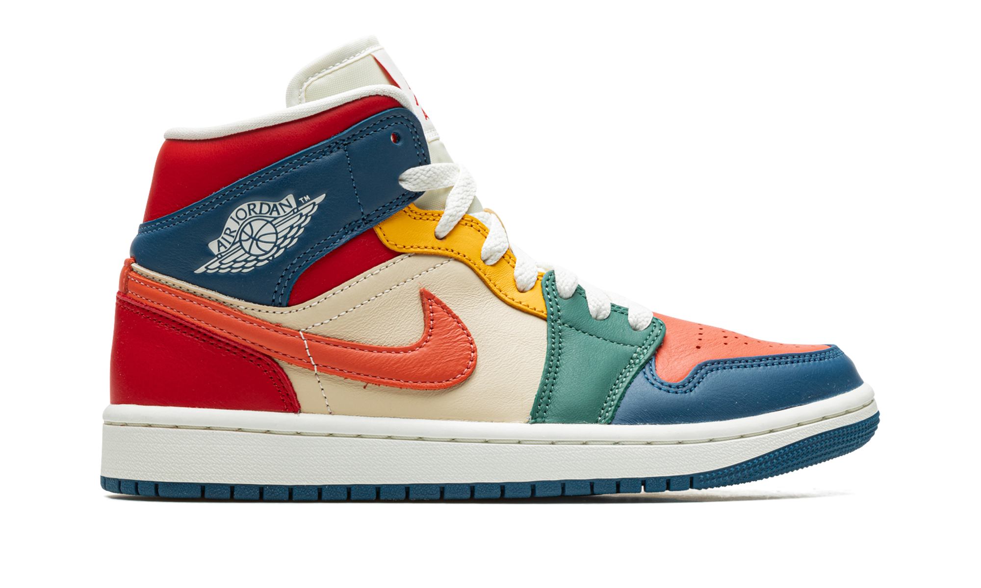 jordan 1 mid se multi color 2022 women s+DN3738-400+right view