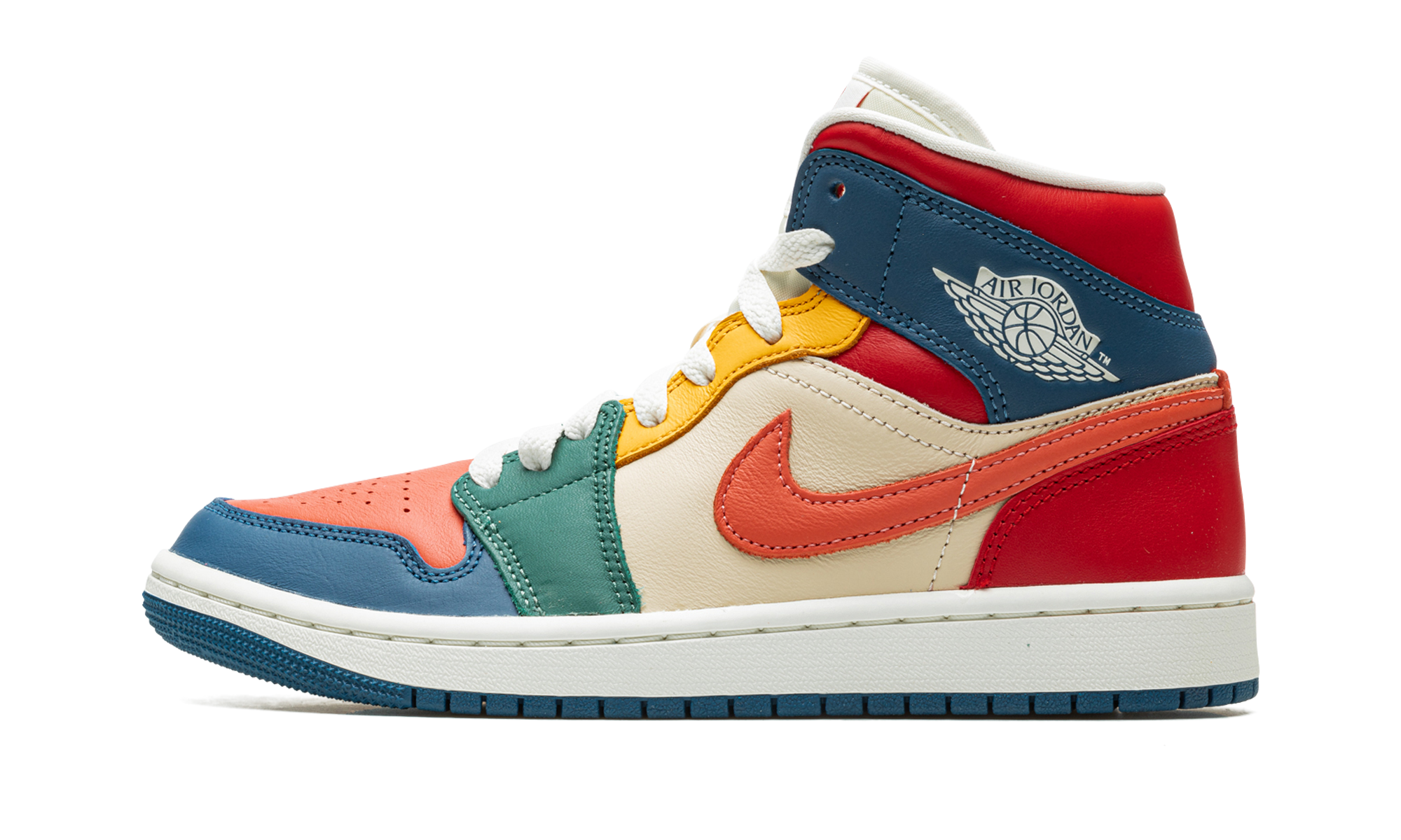 jordan 1 mid se multi color 2022 women s+DN3738-400+diagnol right view 1