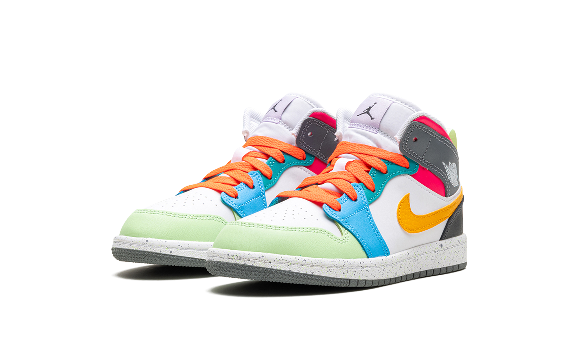 jordan 1 mid se multi color ps+FN1188-100+diagnol left view