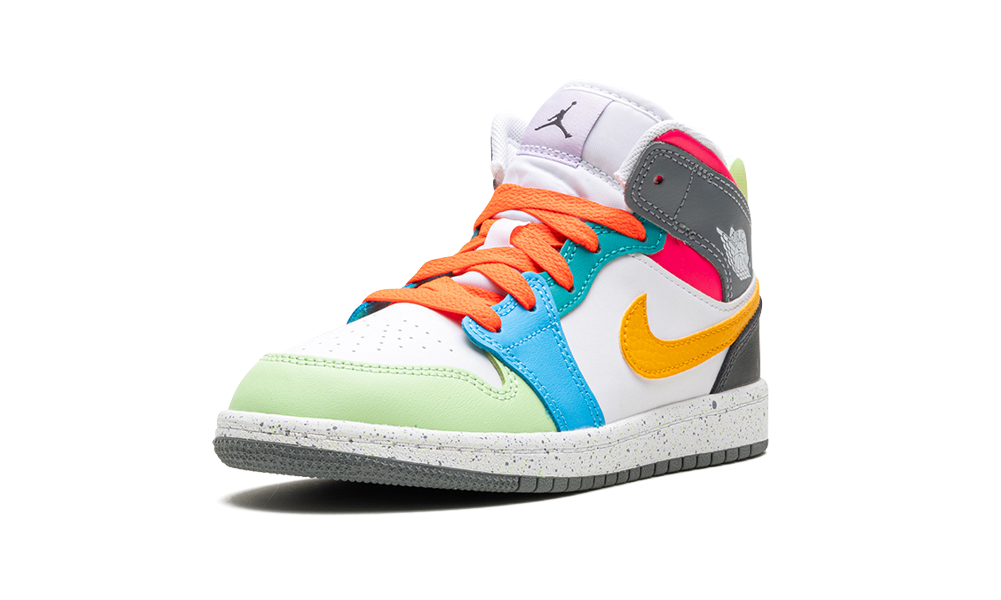 jordan 1 mid se multi color ps+FN1188-100+left diagnol single view