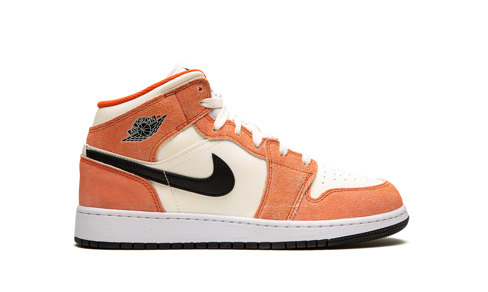 jordan 1 mid se orange suede gs+DV1336-800+right view