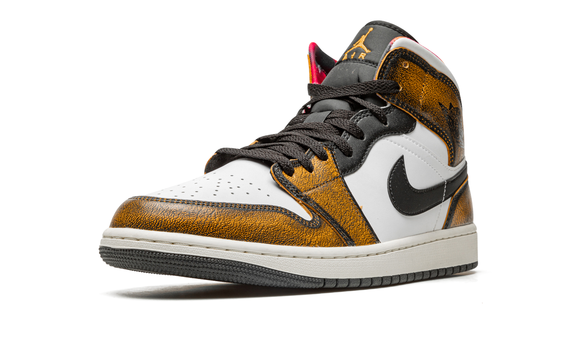 jordan 1 mid se orange wear away+DQ8417-071+left diagnol single view