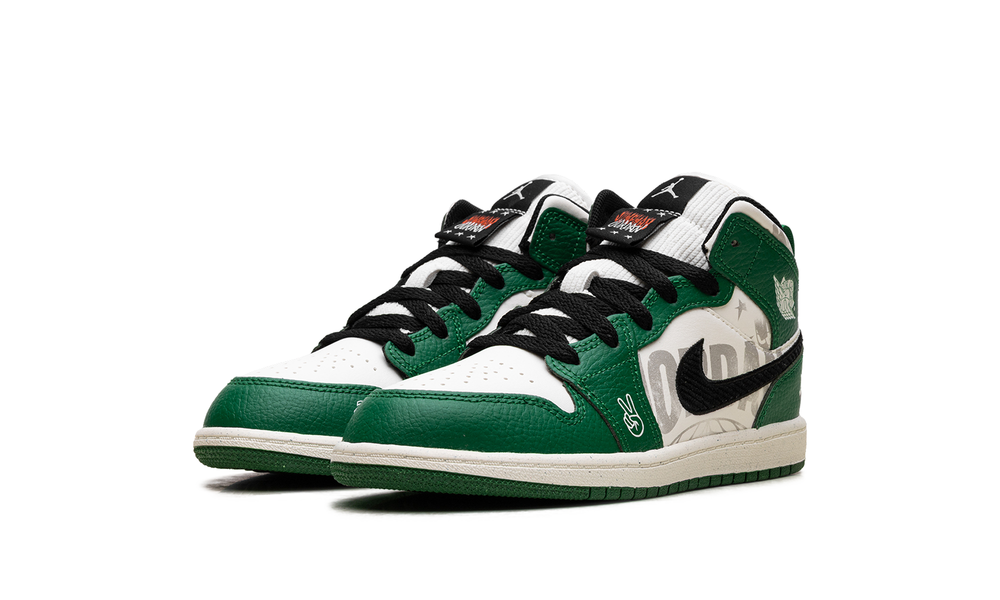 jordan 1 mid se overbranded ps+HF3199-300+diagnol left view