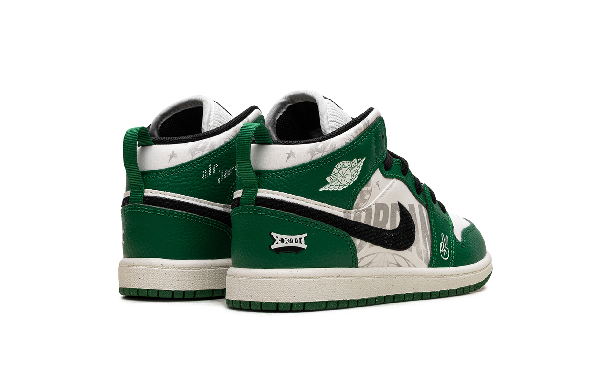 jordan 1 mid se overbranded ps+HF3199-300+diagnol right behind view