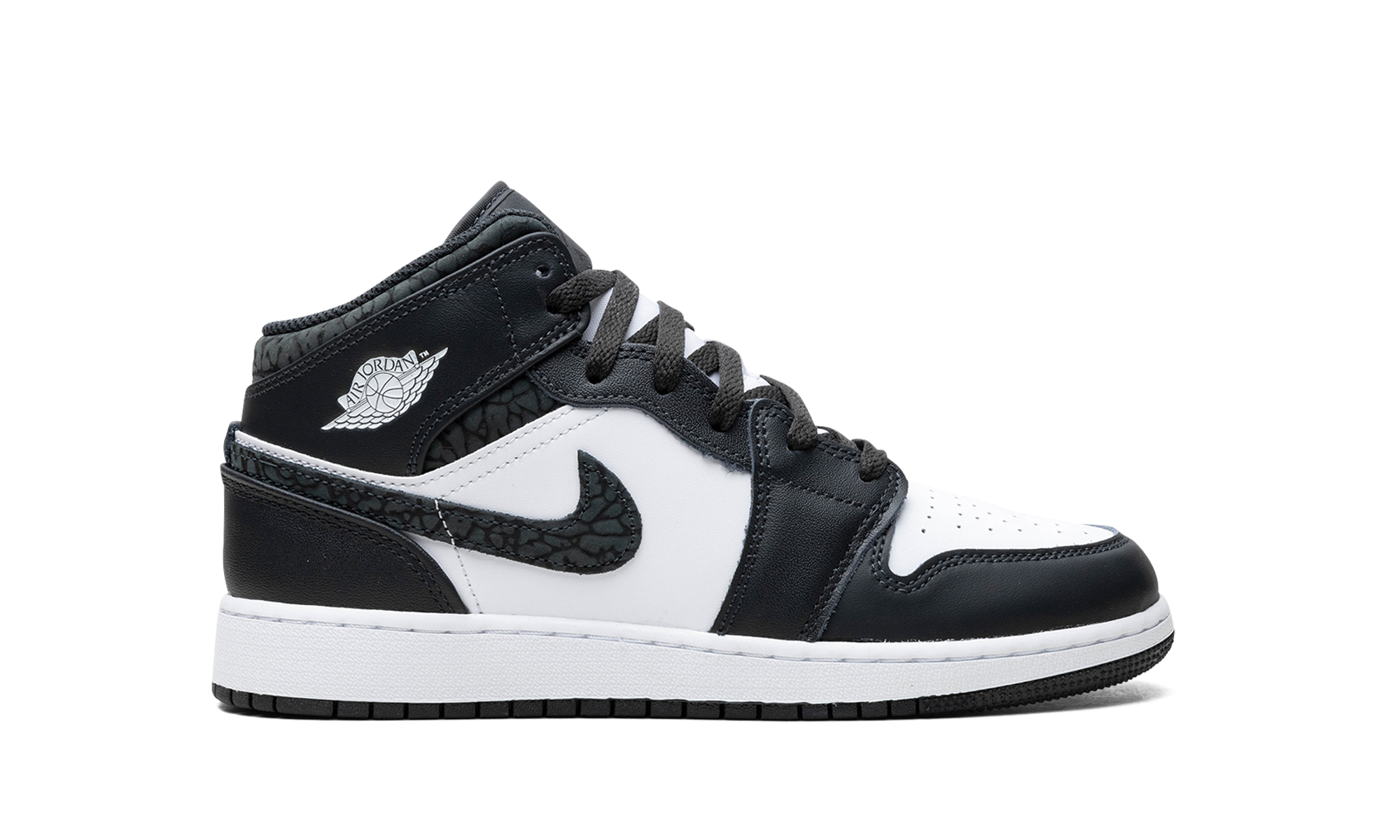 jordan 1 mid se panda elephant gs+FB9909-001+right view