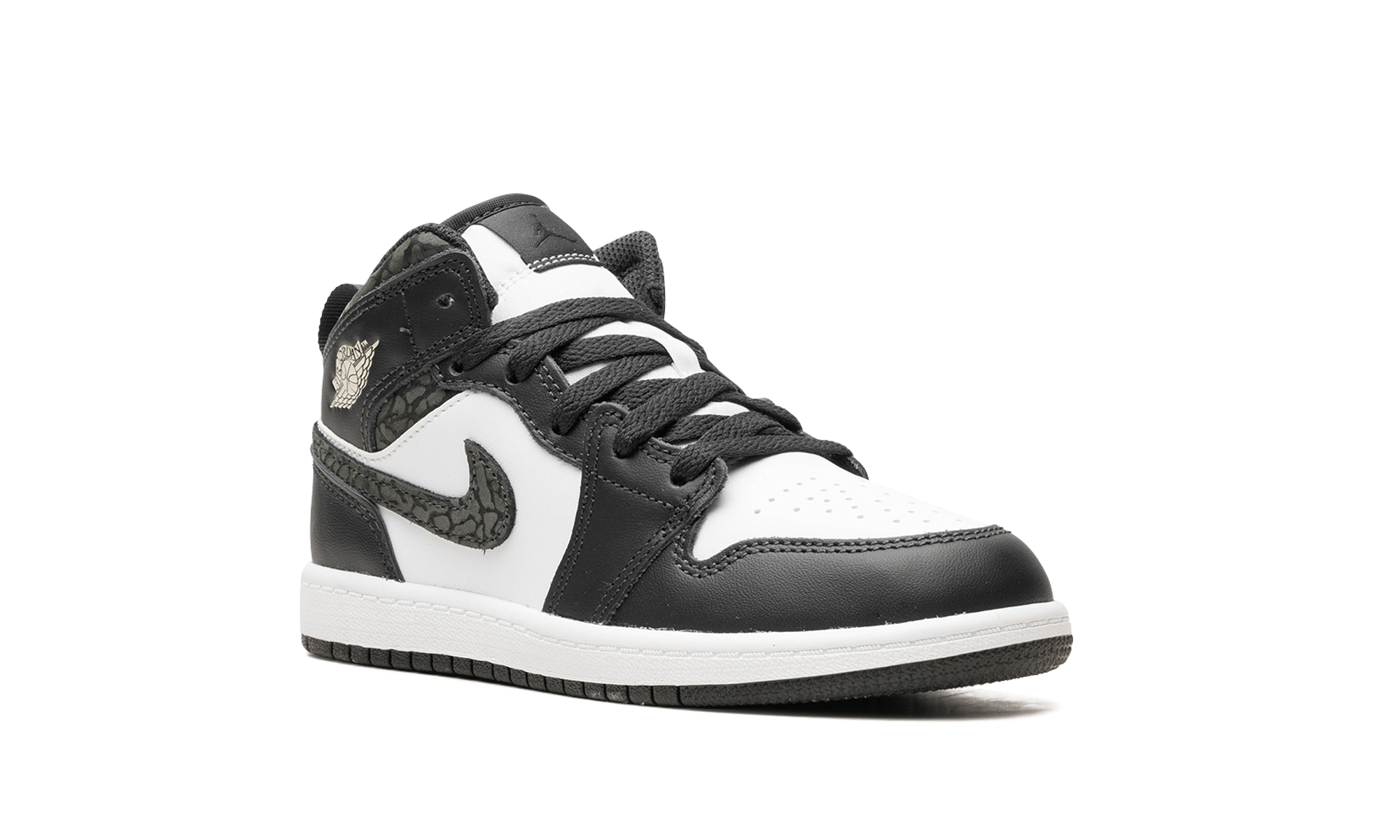 jordan 1 mid se panda elephant ps+FB9910-001+diagnol right view
