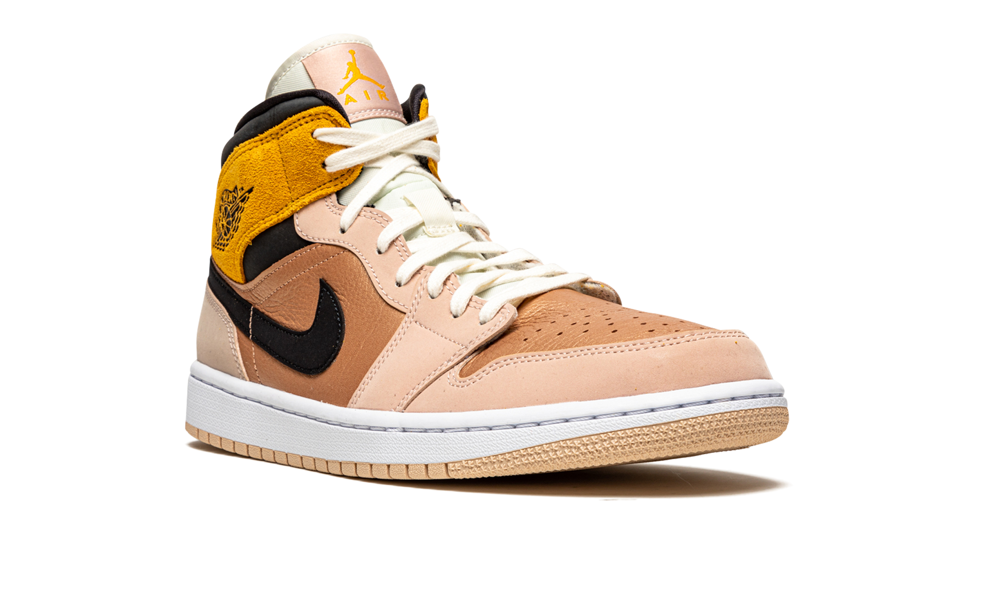 jordan 1 mid se particle beige women s+DD2224-200+diagnol right view