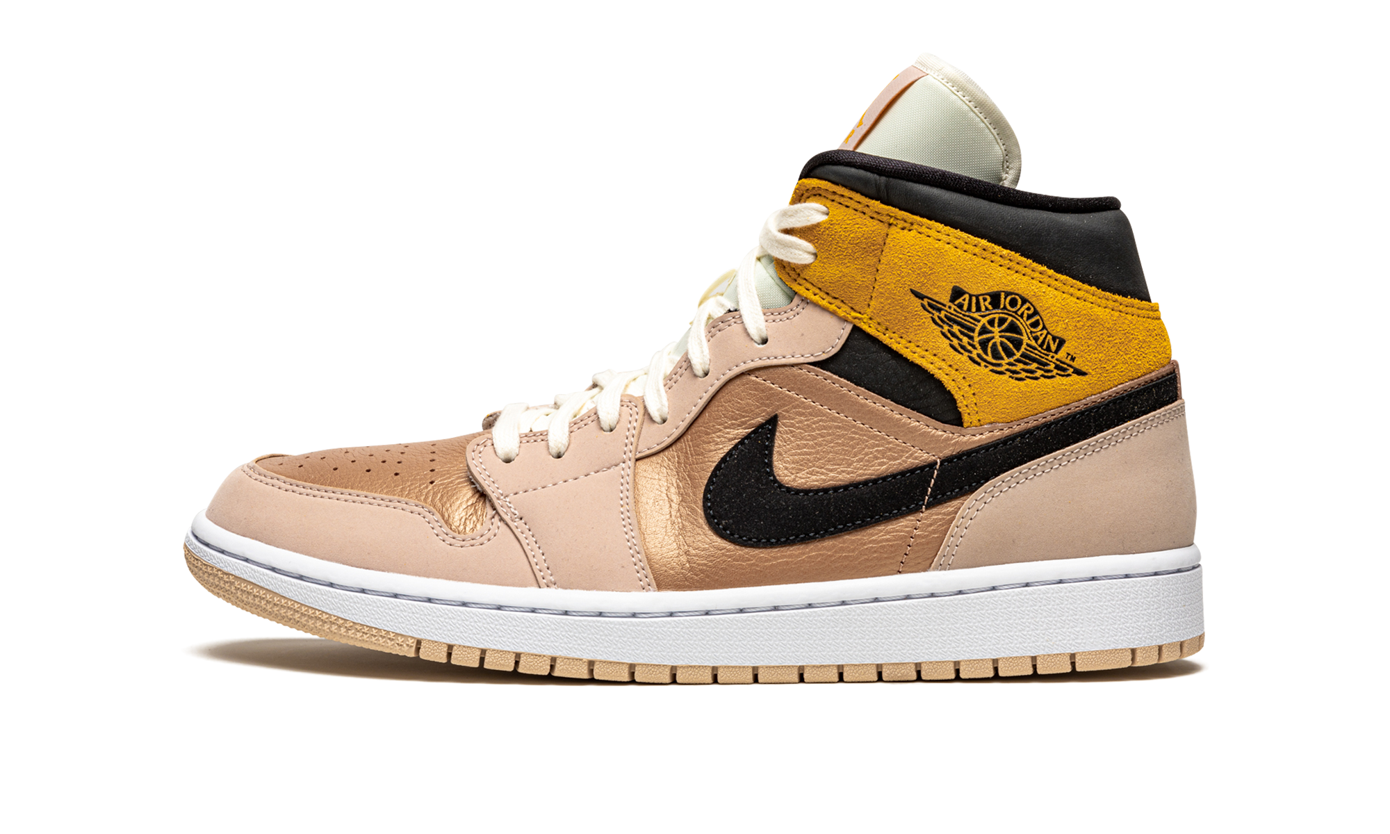 jordan 1 mid se particle beige women s+DD2224-200+diagnol right view 1