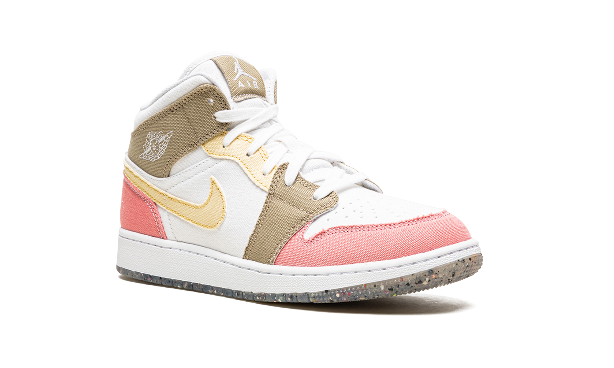 jordan 1 mid se pastel vivid green grind gs+DJ0338-100+diagnol right view