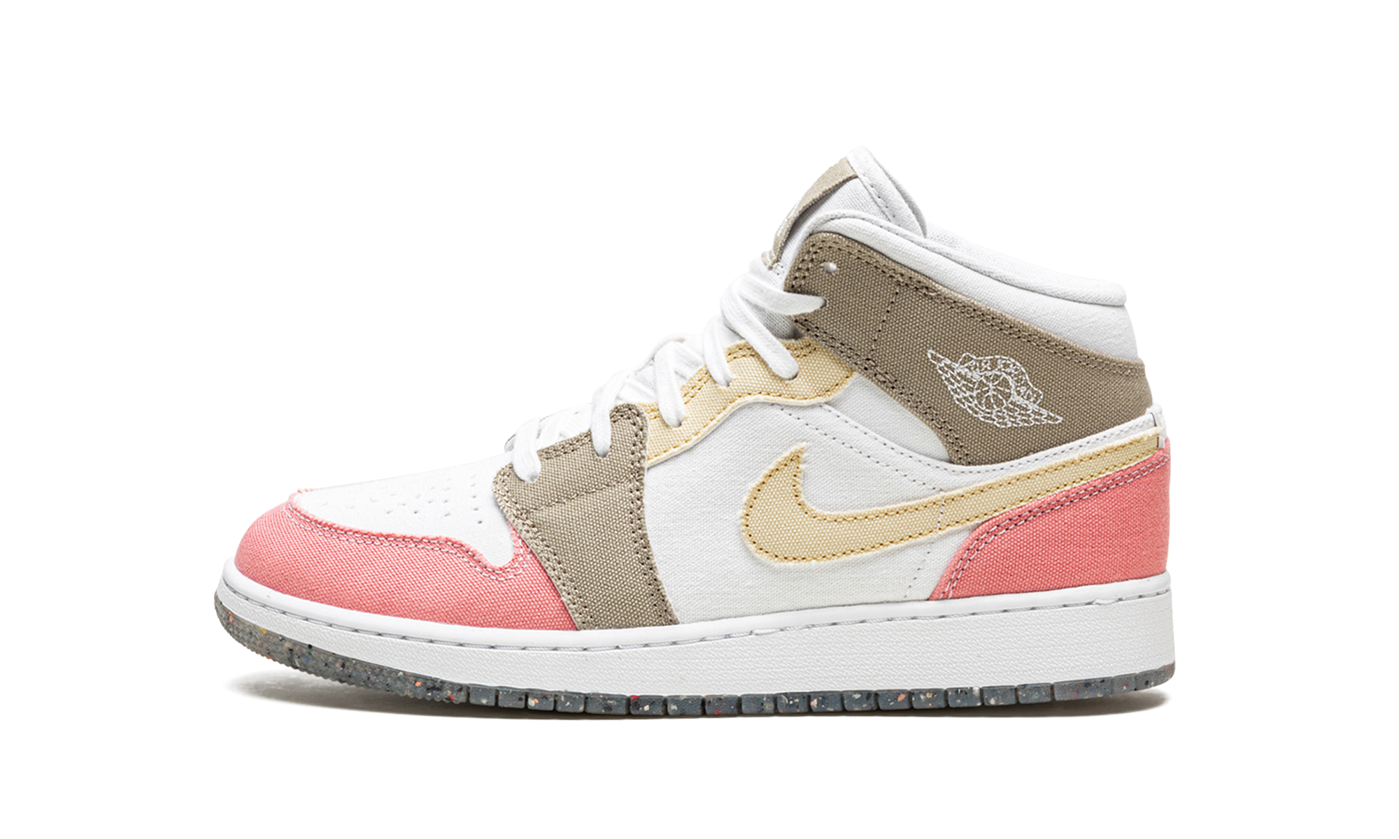 jordan 1 mid se pastel vivid green grind gs+DJ0338-100+diagnol right view 1
