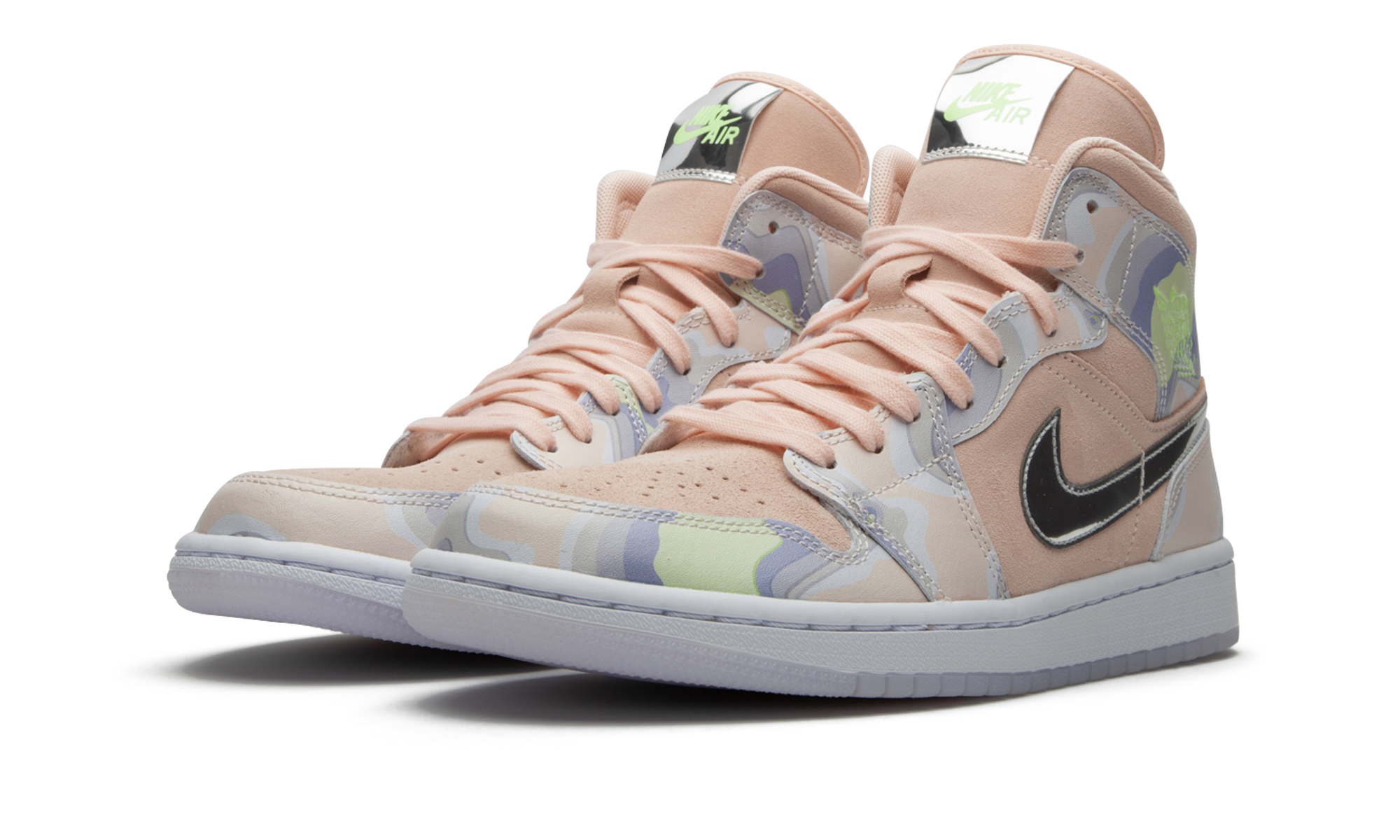 jordan 1 mid se p her spective women s+CW6008-600+diagnol left view