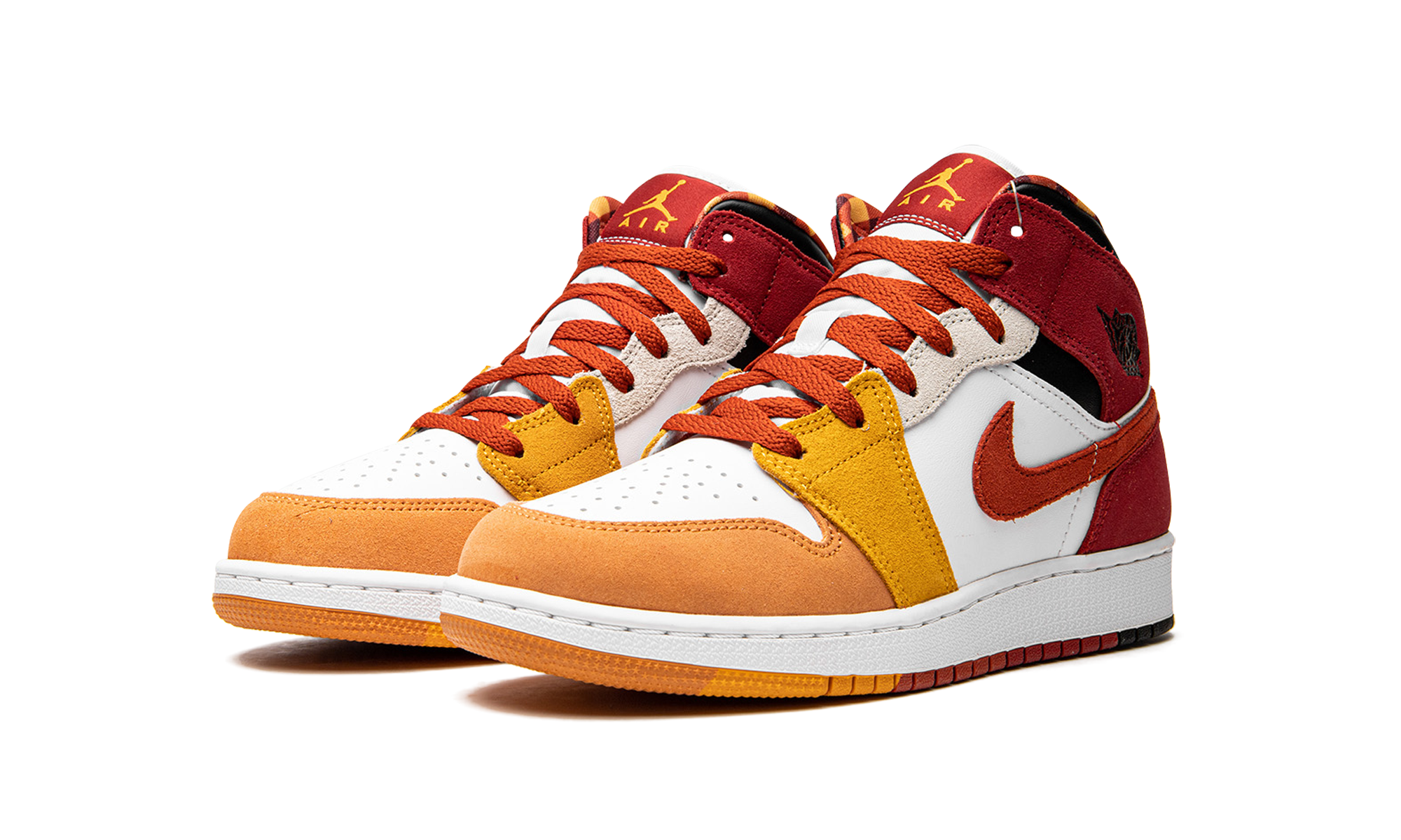 jordan 1 mid se picnic gs+DX2460-601+diagnol left view