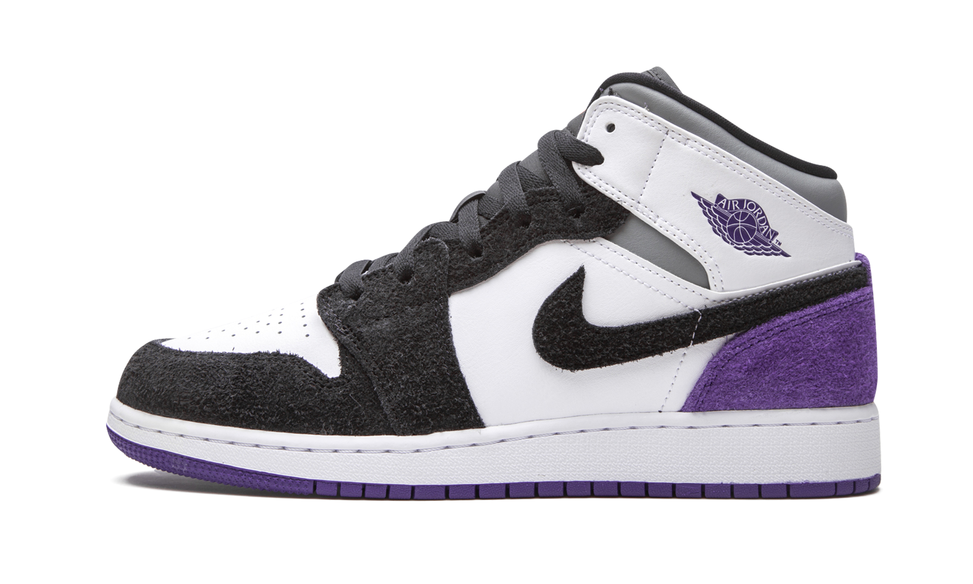 jordan 1 mid se purple gs+BQ6931-105+diagnol right view 1
