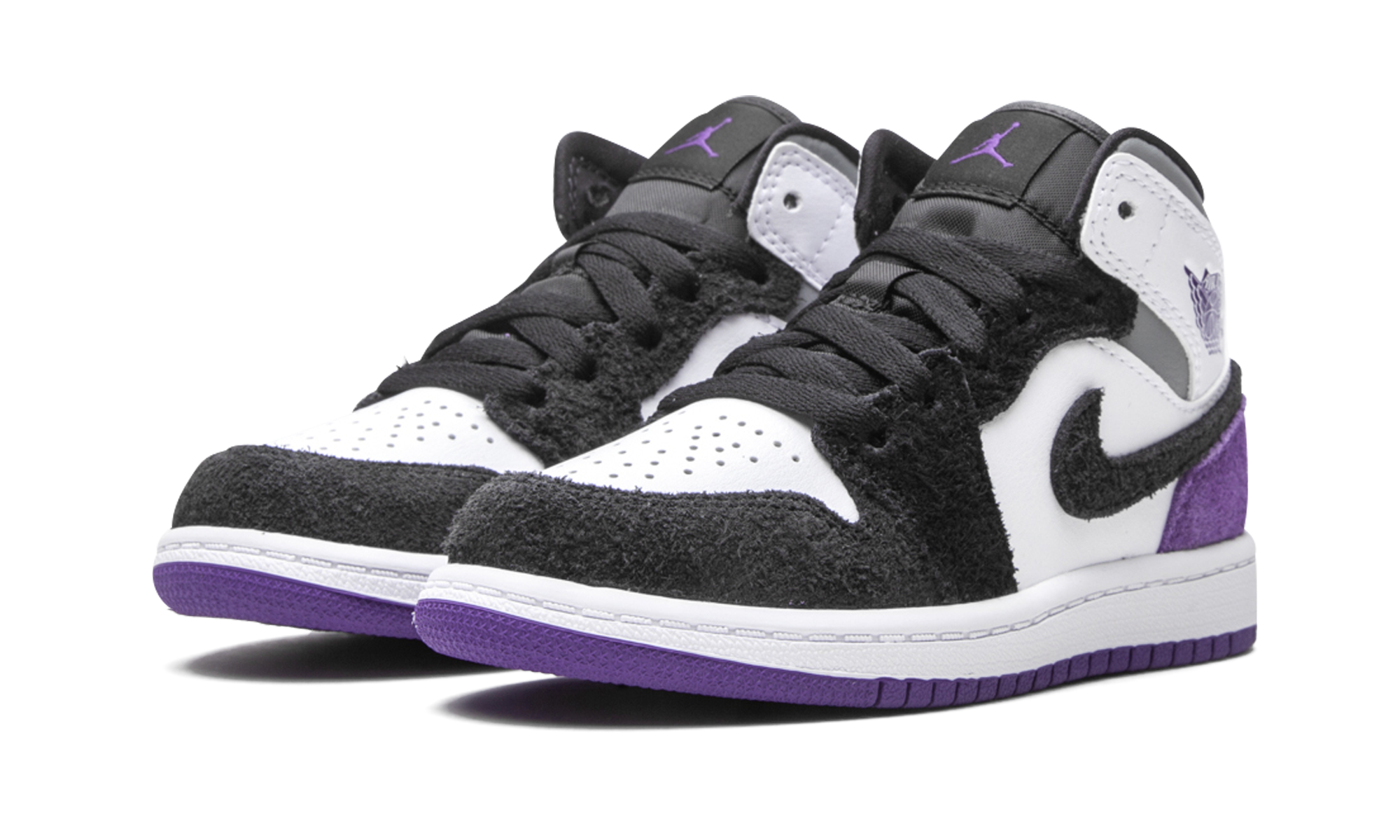 jordan 1 mid se purple ps+BQ6932-105+diagnol left view
