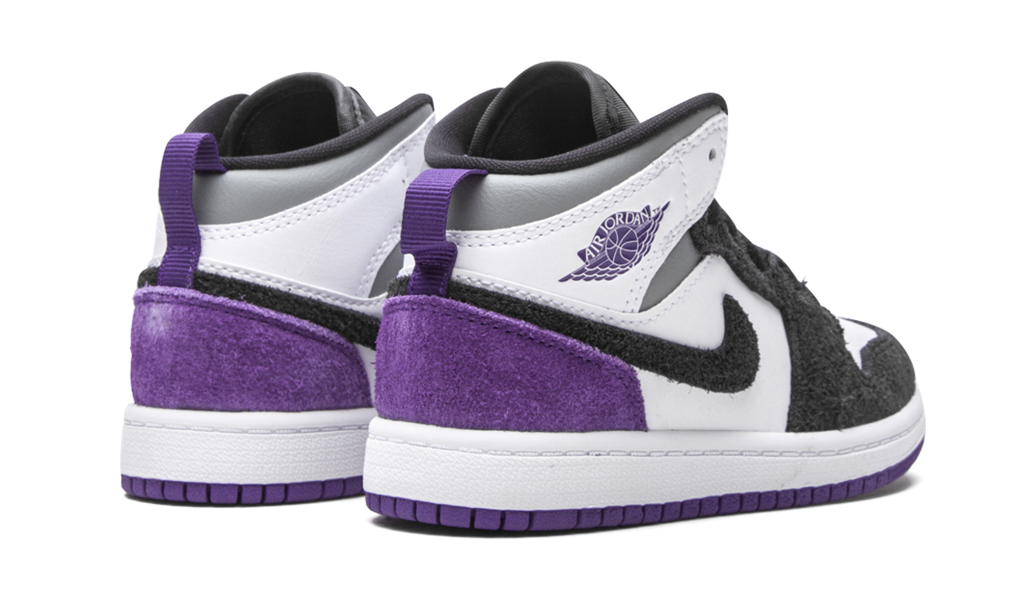 jordan 1 mid se purple ps+BQ6932-105+diagnol right behind view