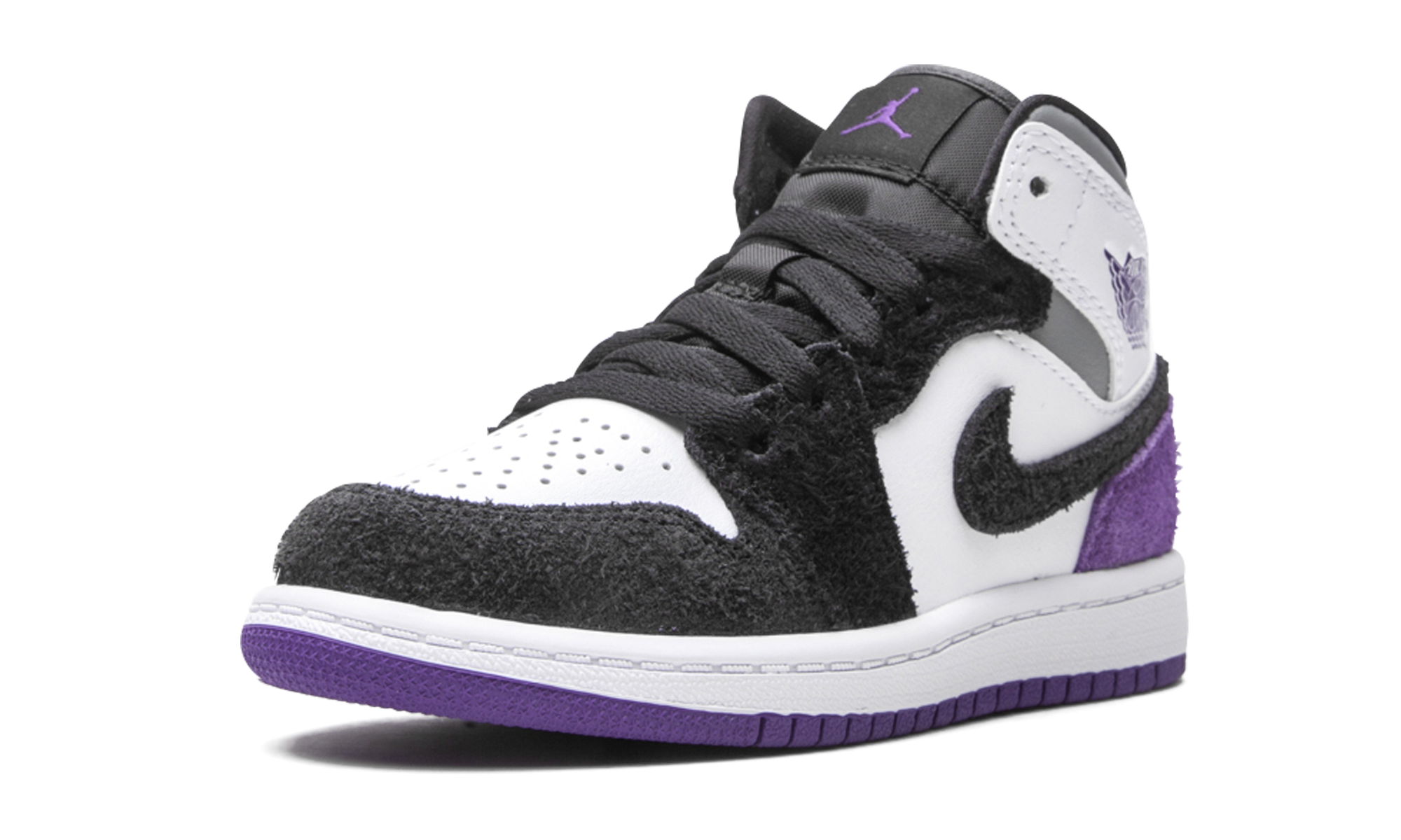 jordan 1 mid se purple ps+BQ6932-105+left diagnol single view