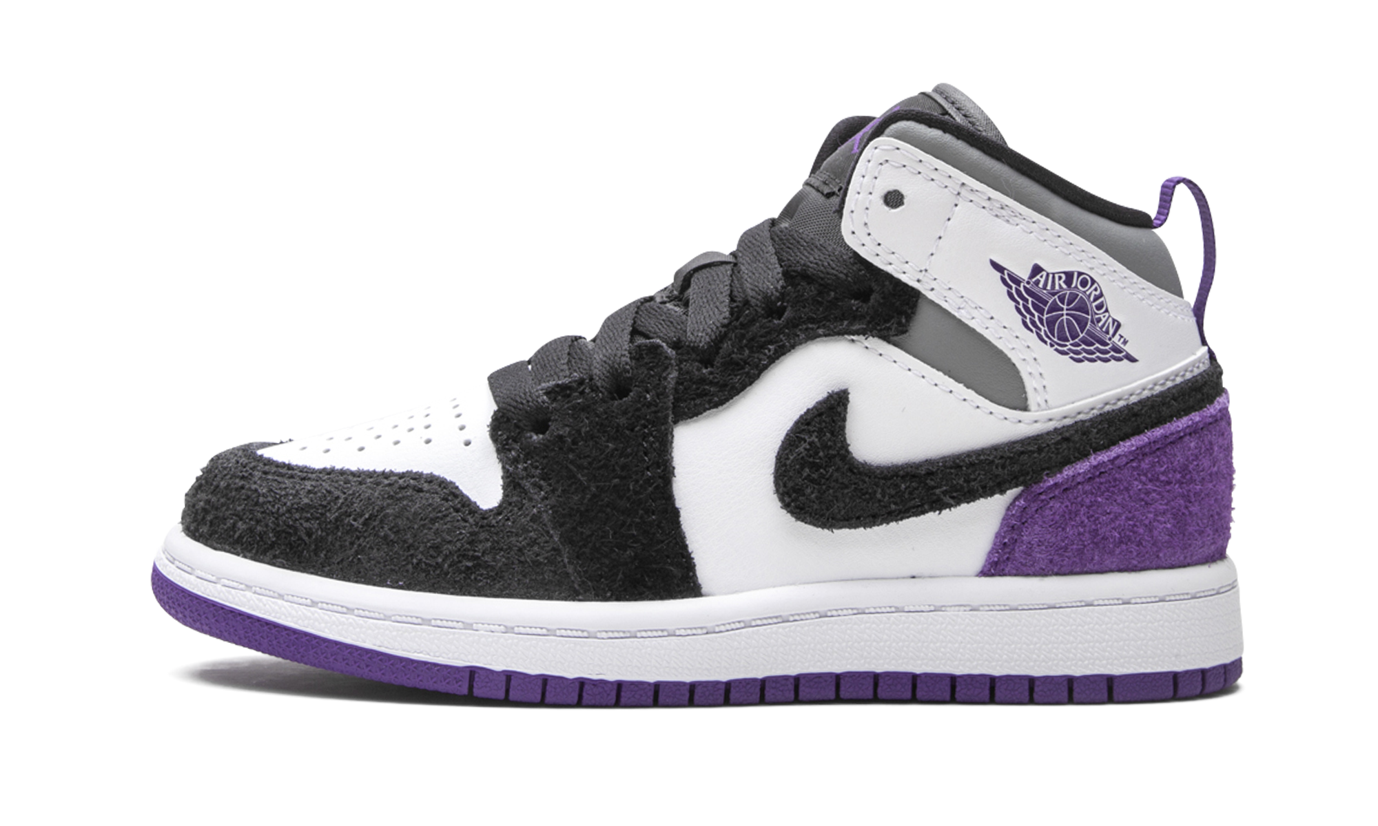 jordan 1 mid se purple ps+BQ6932-105+diagnol right view 1