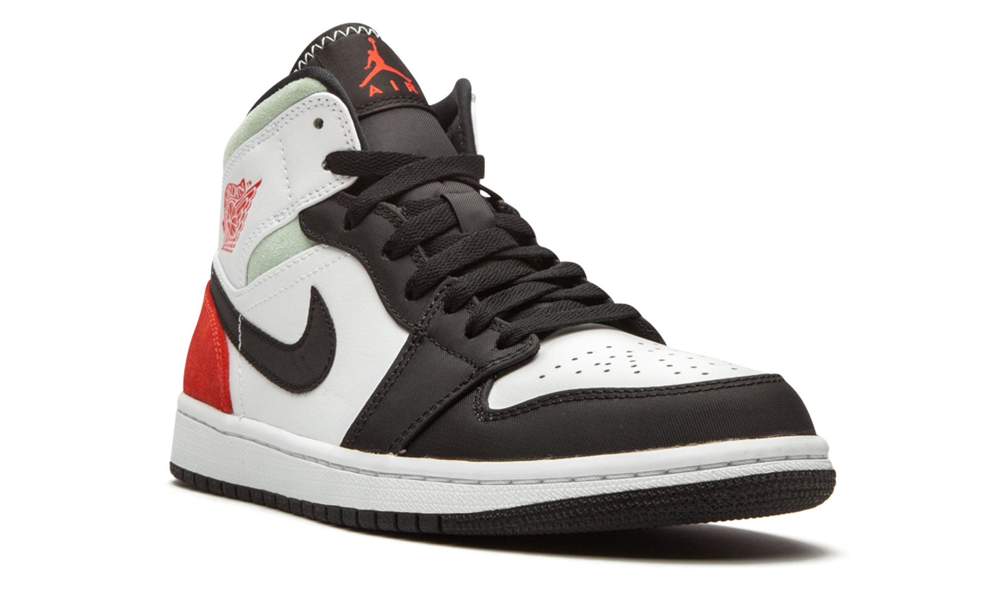 jordan 1 mid se red black toe+852542-100+diagnol right view