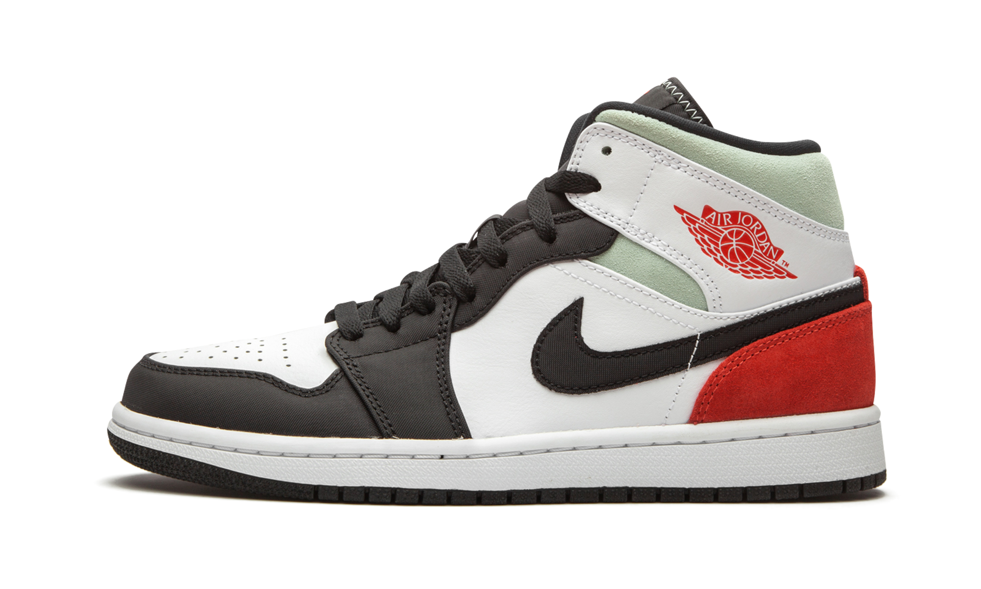 jordan 1 mid se red black toe+852542-100+diagnol right view 1