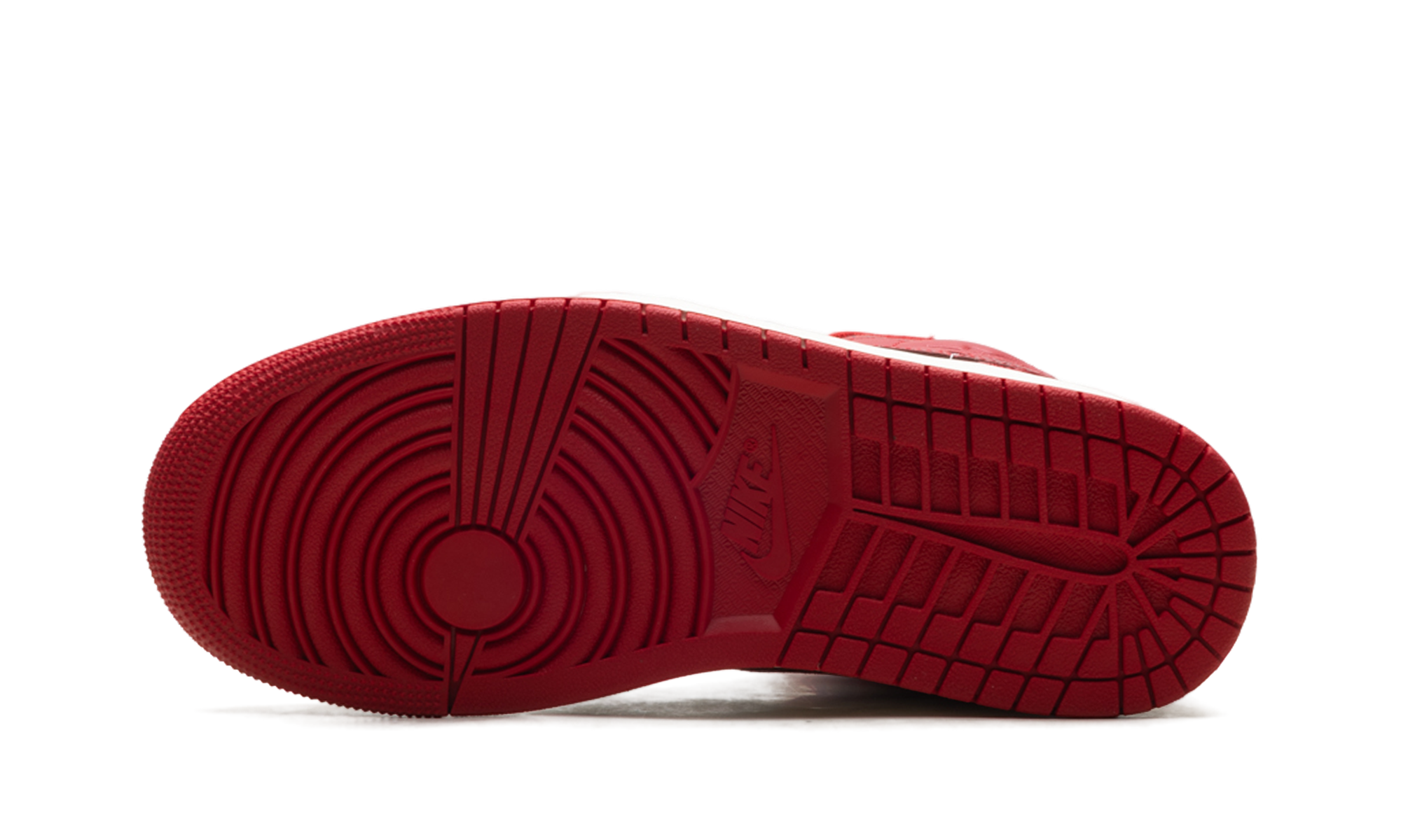 jordan 1 mid se red cracked leather women s+HJ9337-106+bottom view