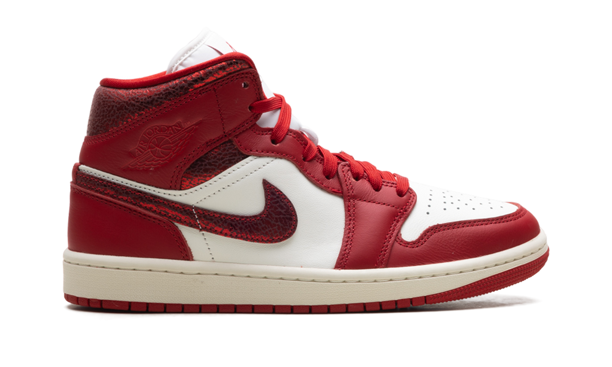 jordan 1 mid se red cracked leather women s+HJ9337-106+right view