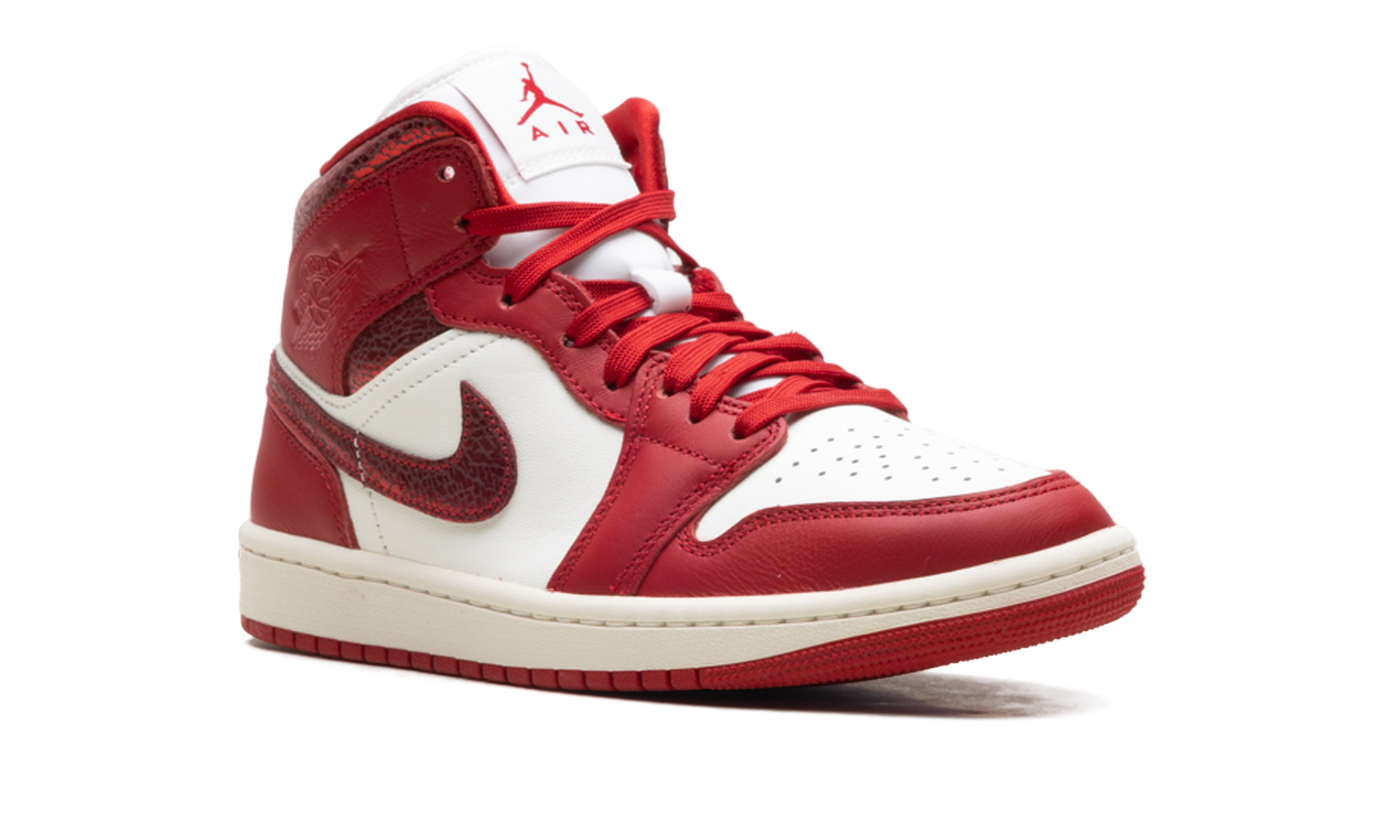 jordan 1 mid se red cracked leather women s+HJ9337-106+diagnol right view