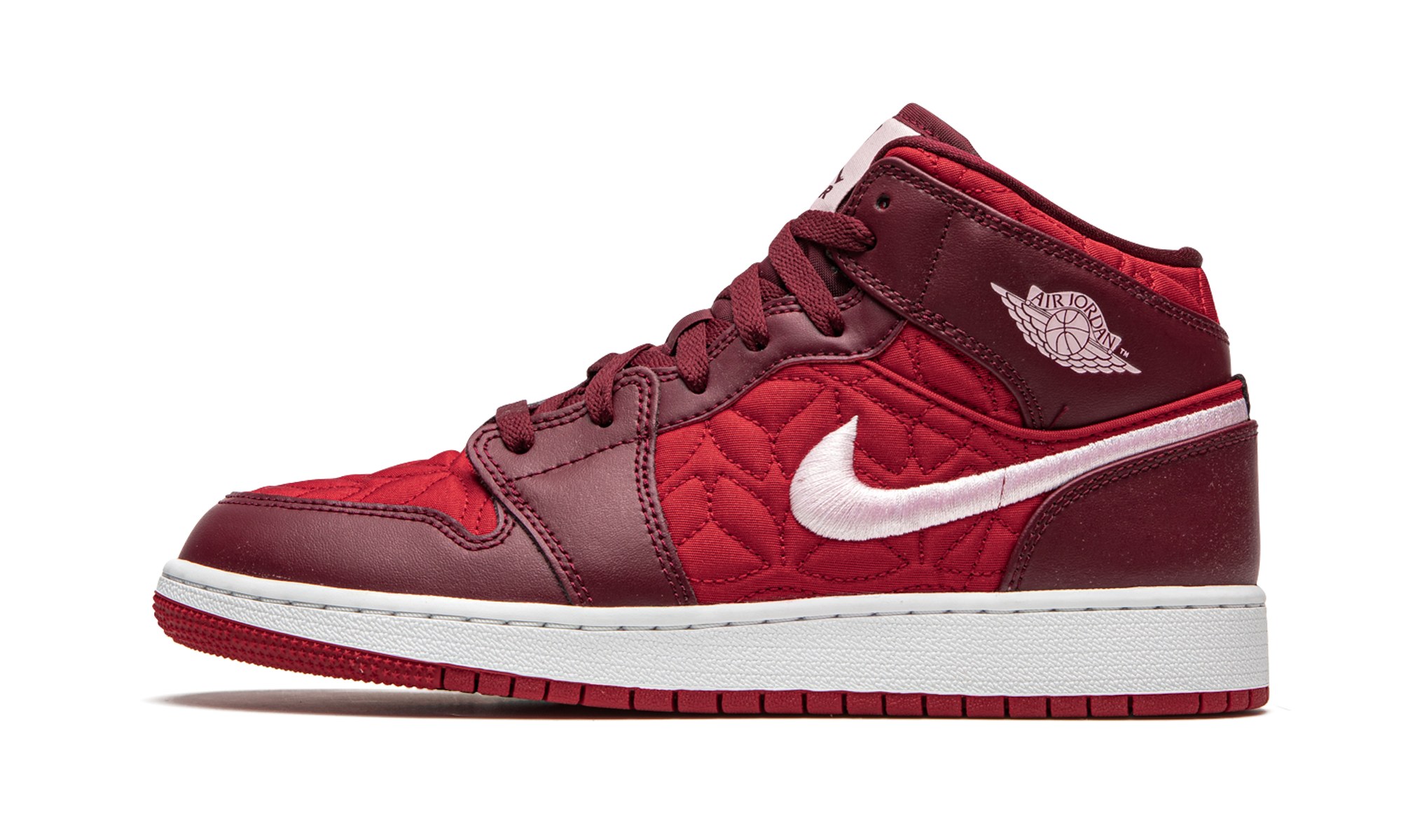 jordan 1 mid se red quilt gs+AV5174-600+diagnol right view 1