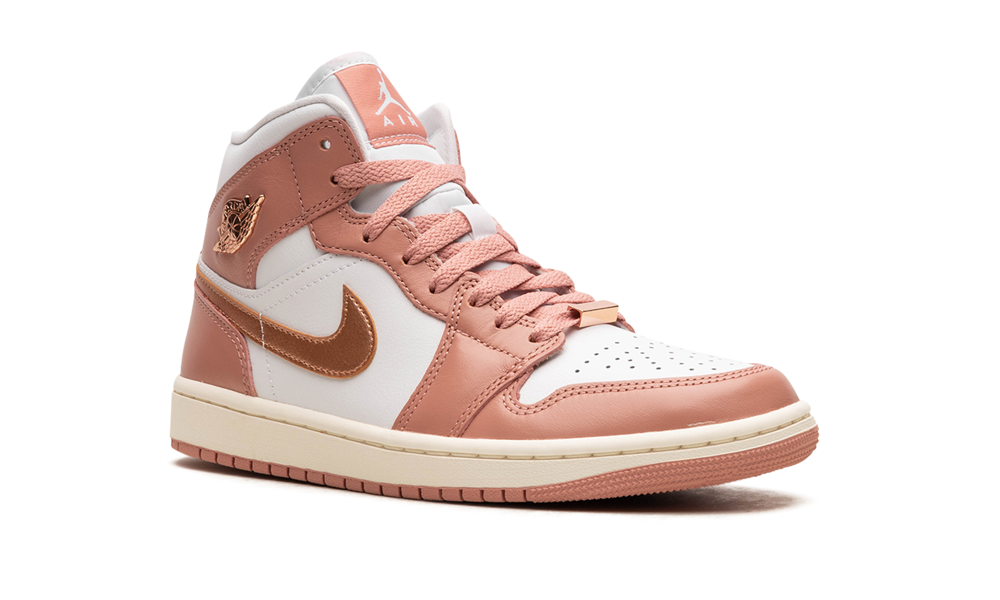 jordan 1 mid se red stardust women s+FB9892-670+diagnol right view