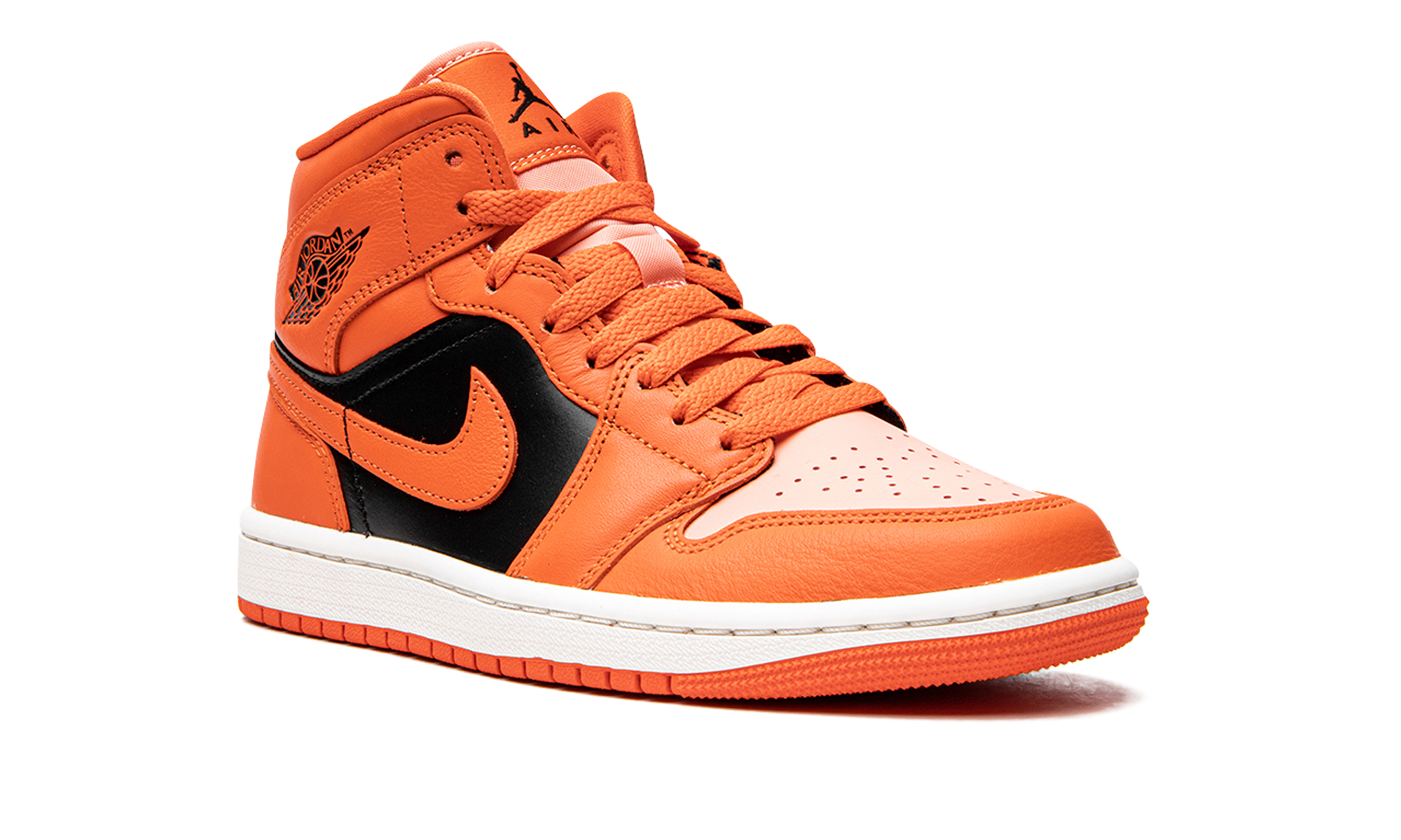 jordan 1 mid se rush orange crimson bliss women s+DM3381-600+diagnol right view